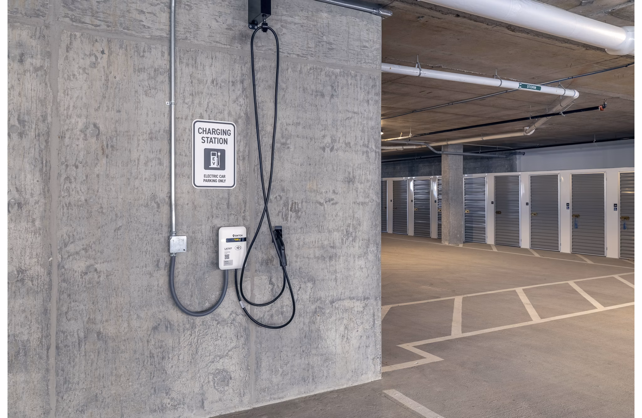car charging station at The Views at Angle Lake Apartments 