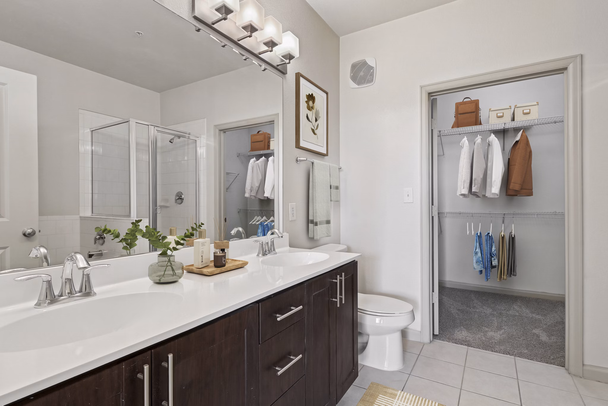 bathroom at The Cortona Apartments