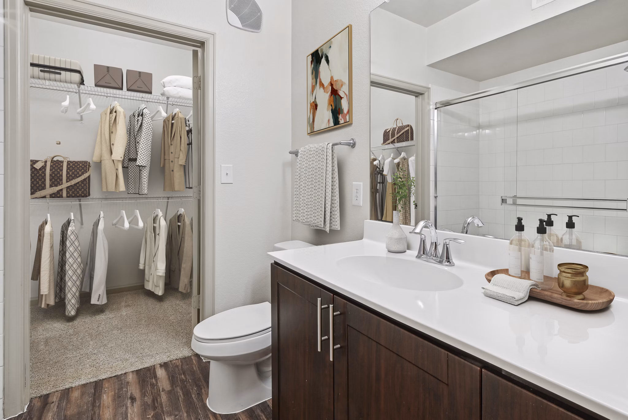 bathroom at The Cortona Apartments