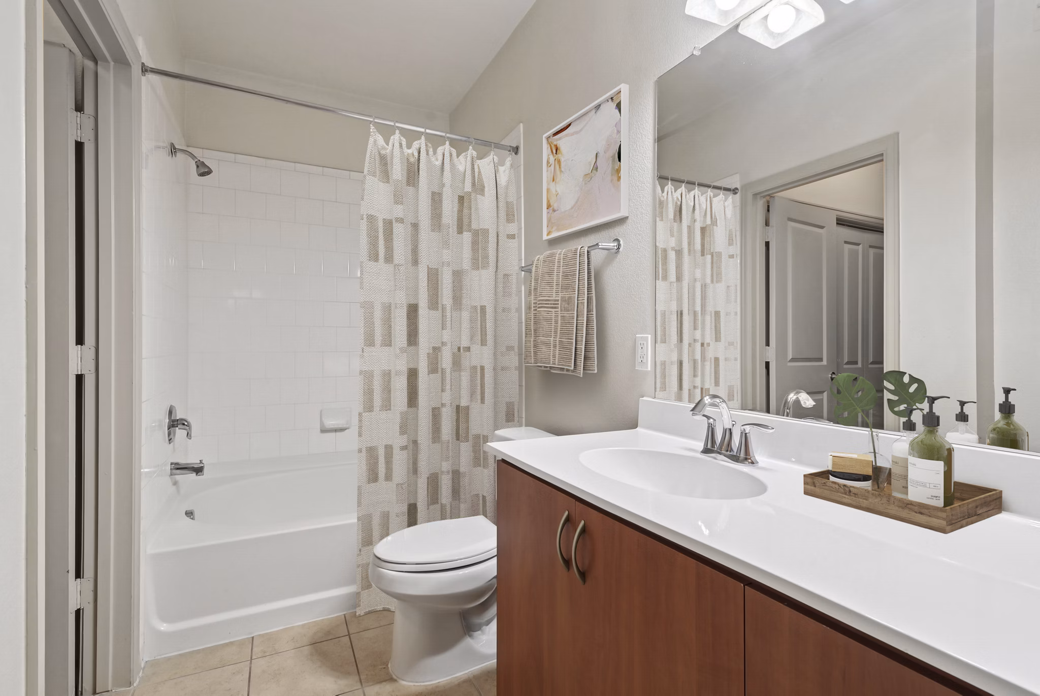 bathroom at The Cortona Apartments