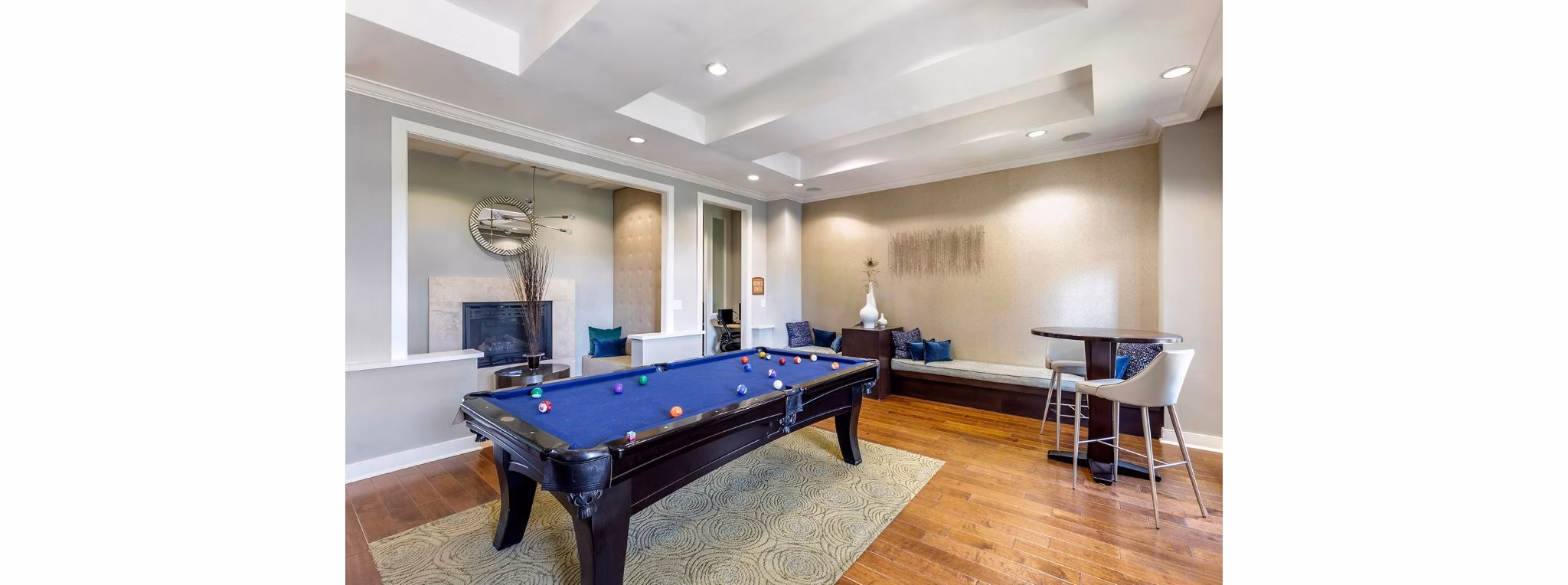 game room at The Cortona Apartments