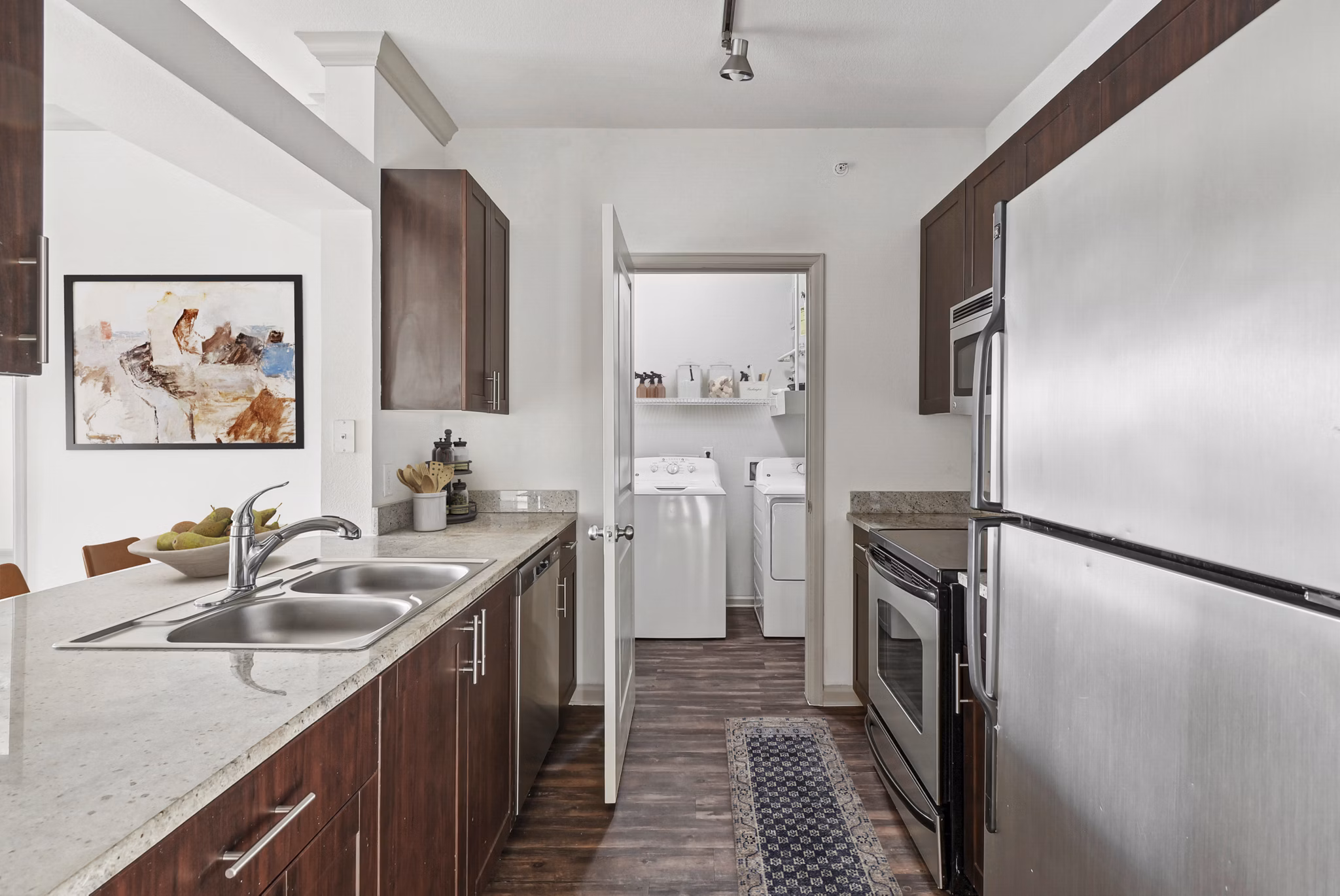 kitchen at The Cortona Apartments