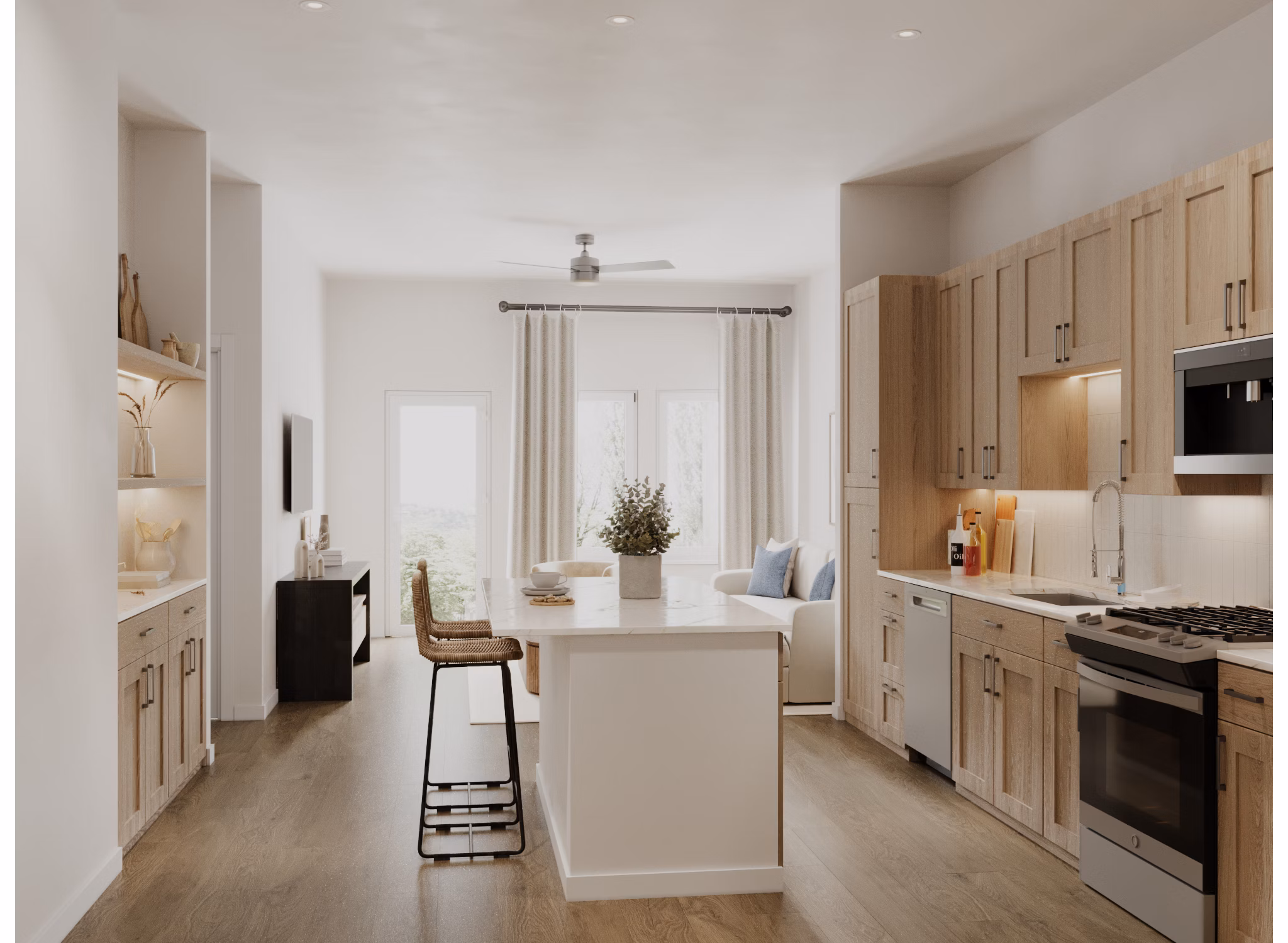 rendering at Lantower Bayside Apartments