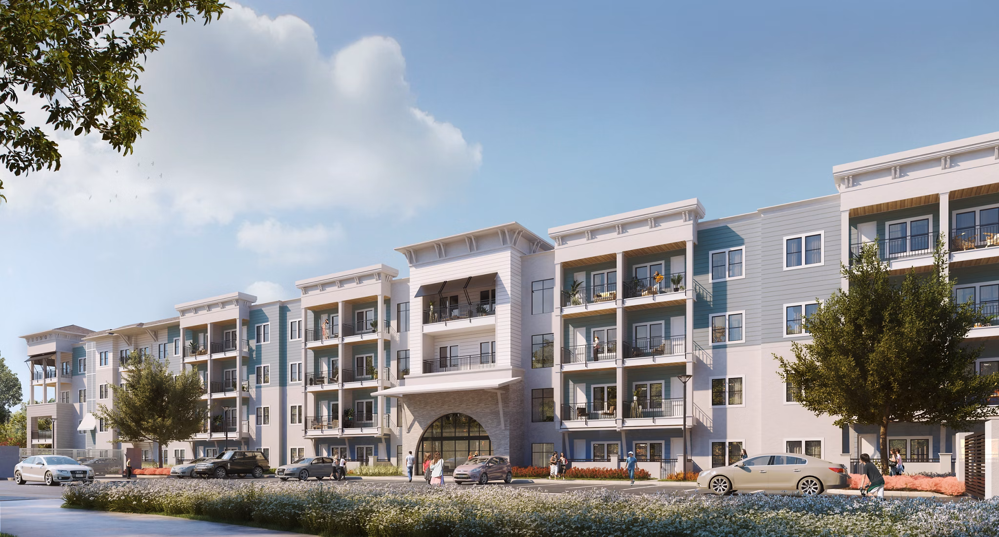 rendering at Lantower Bayside Apartments