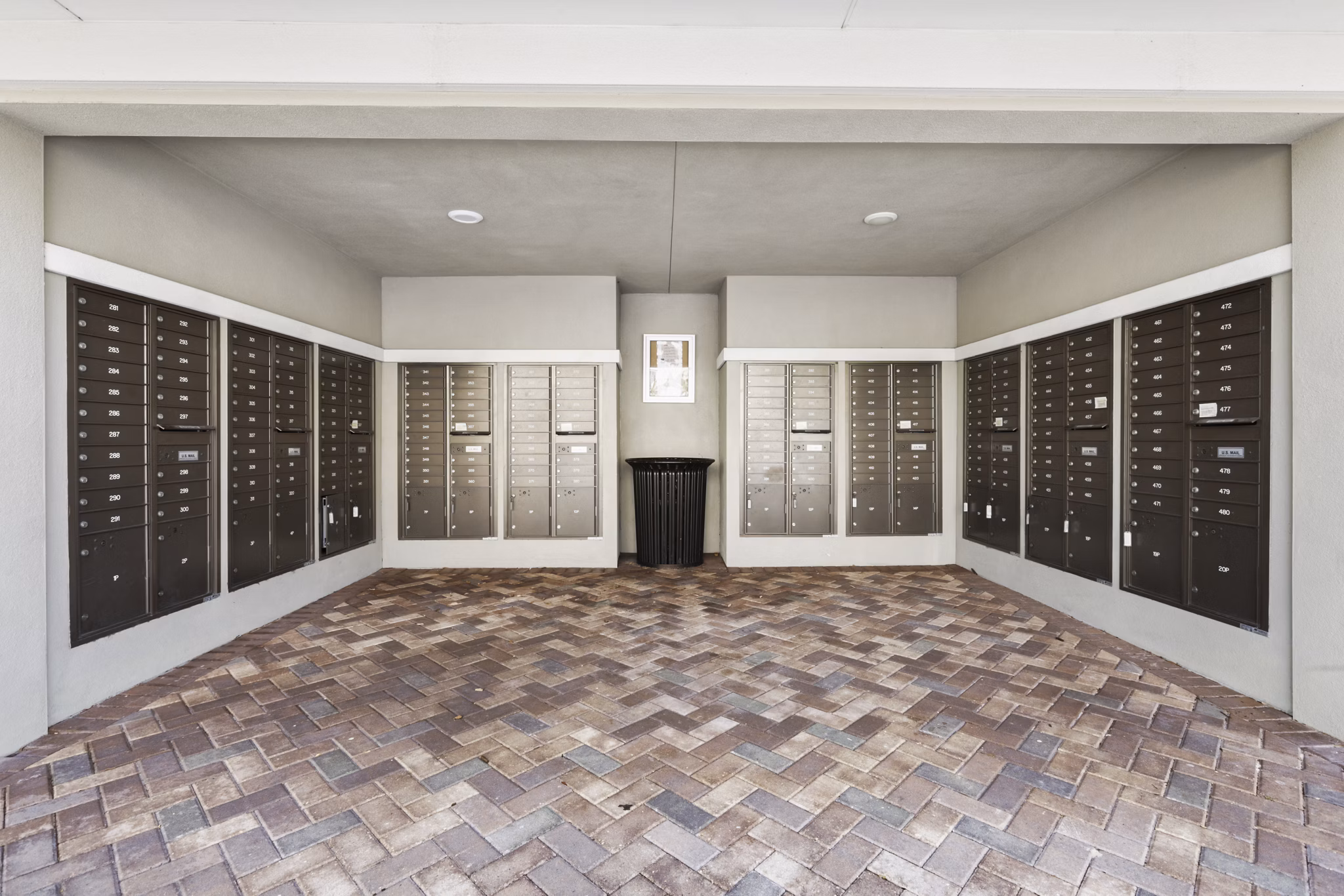mail room at Lantower Brandon Crossroads Apartments