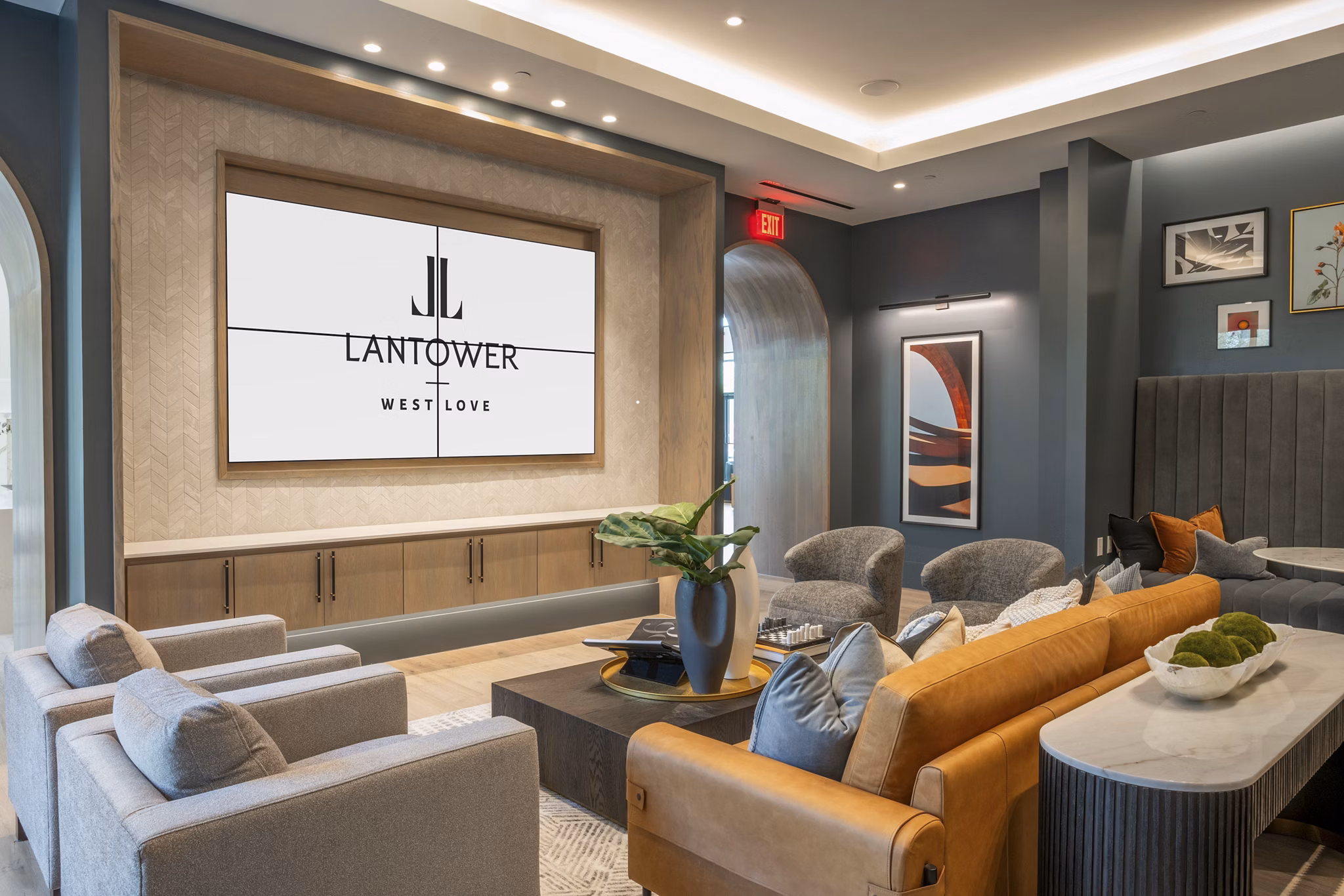 theater at Lantower West Love Apartments