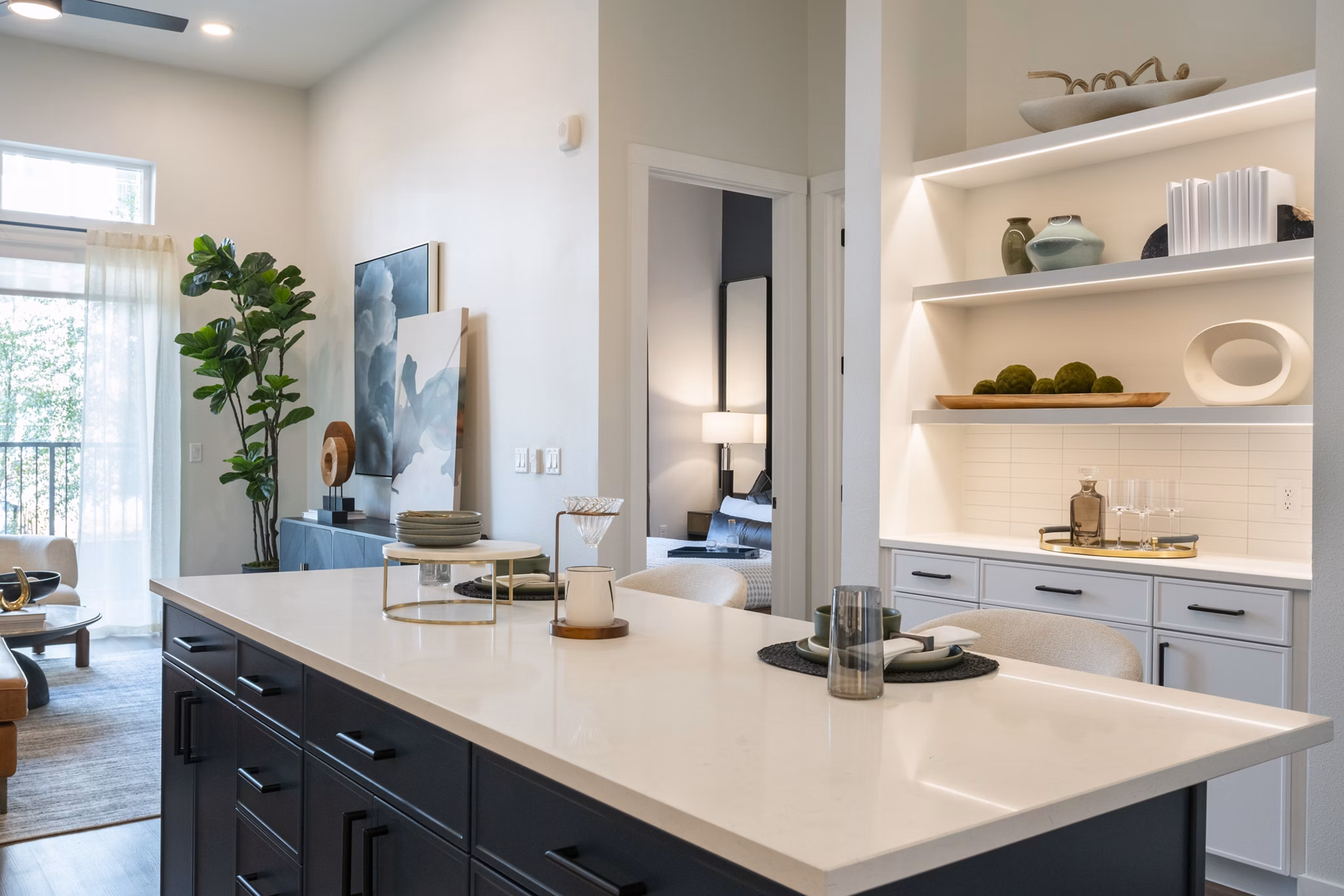 kitchen at Aventura Bellevue Apartments
