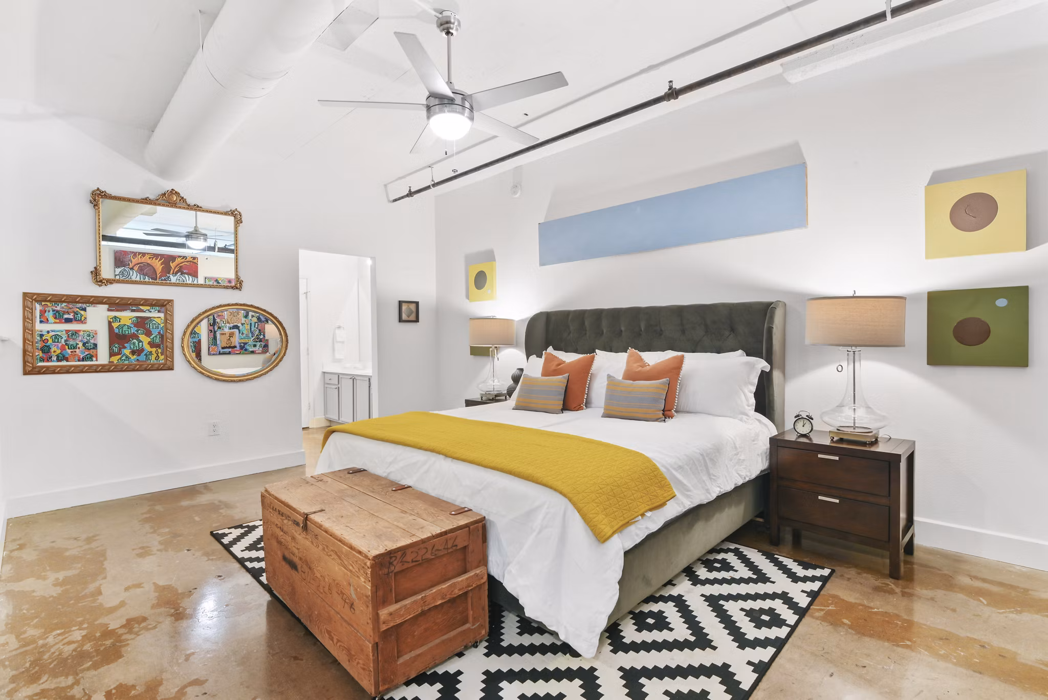 bedroom at South Side on Lamar Apartments
