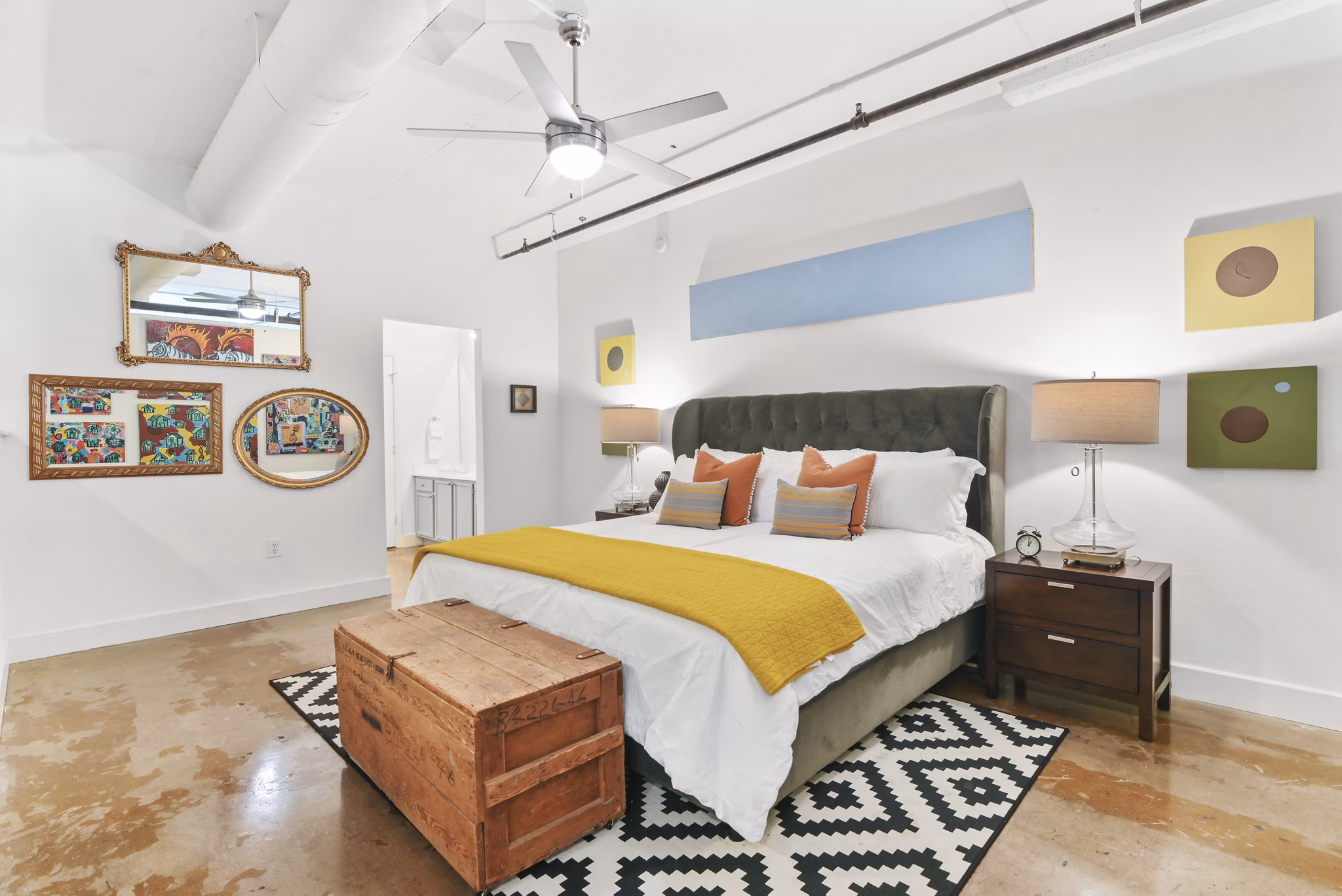 bedroom at South Side on Lamar Apartments