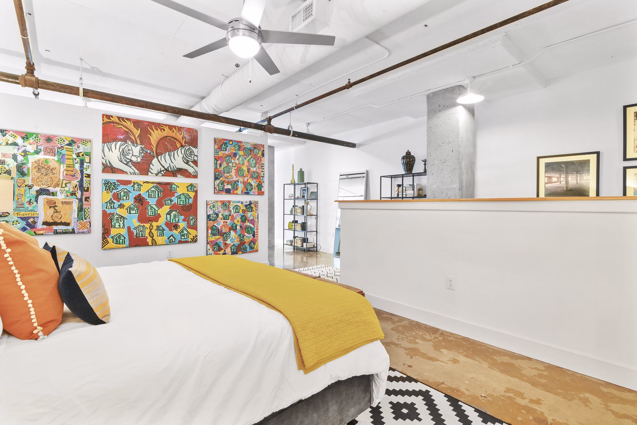 bedroom at South Side on Lamar Apartments