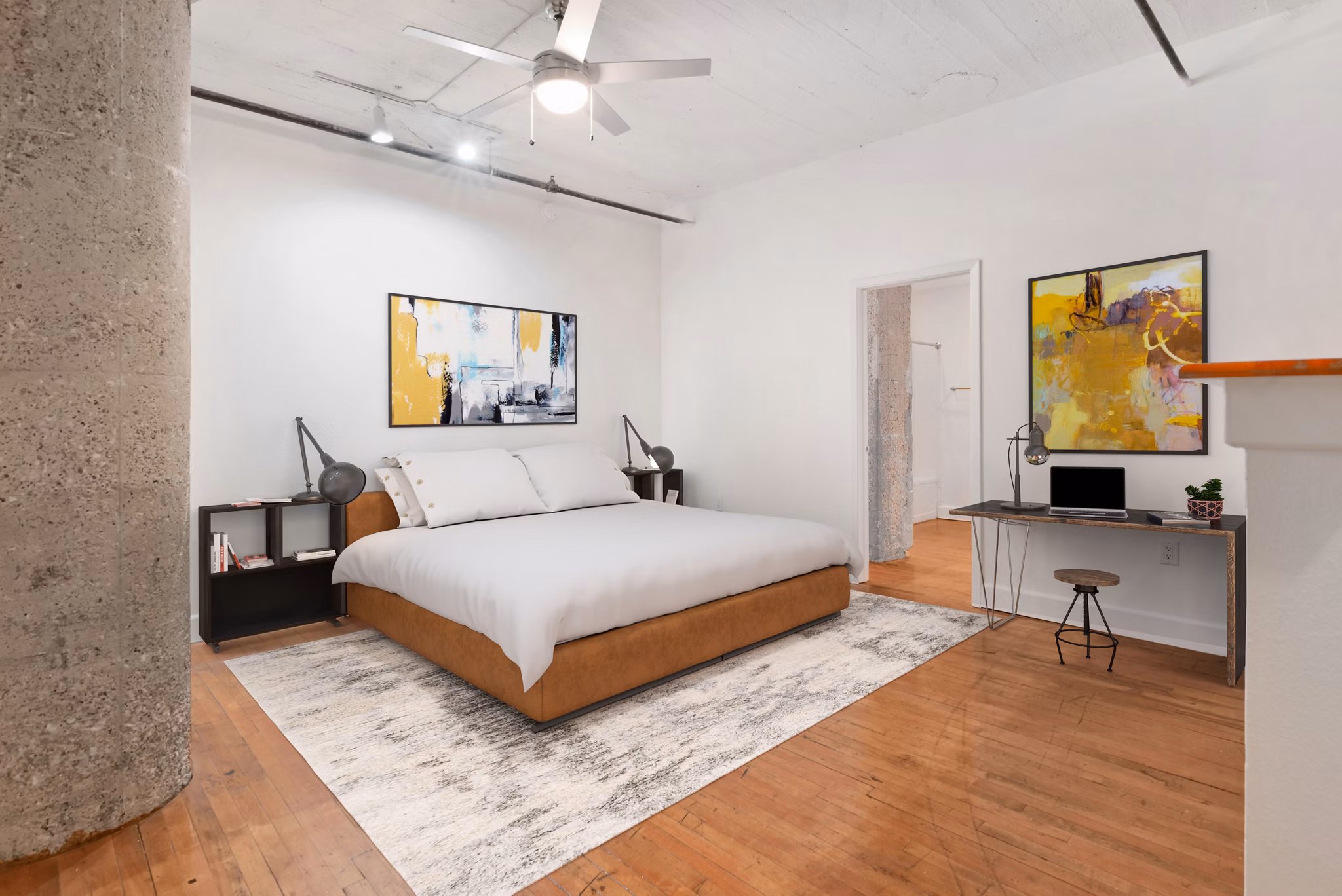 bedroom at South Side on Lamar Apartments