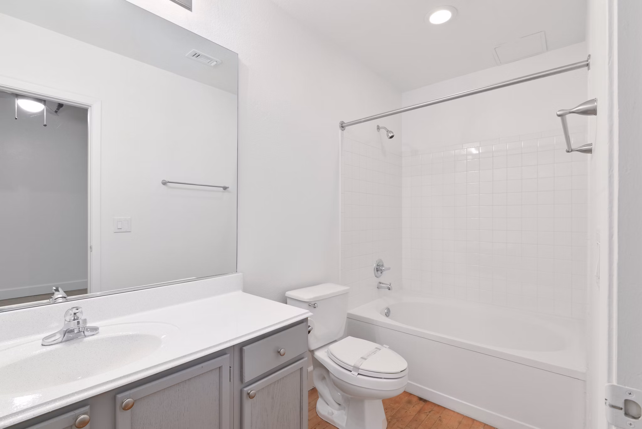 bathroom at South Side on Lamar Apartments