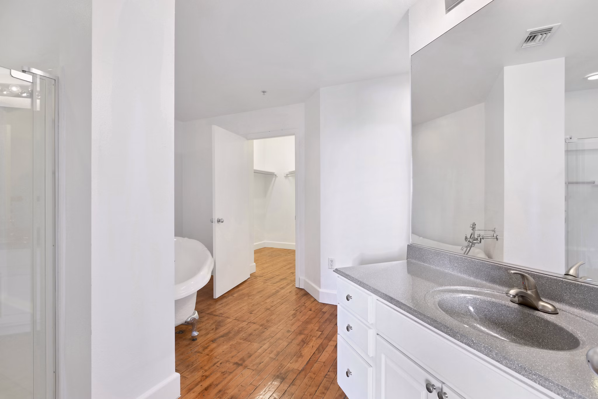 bathroom at South Side on Lamar Apartments