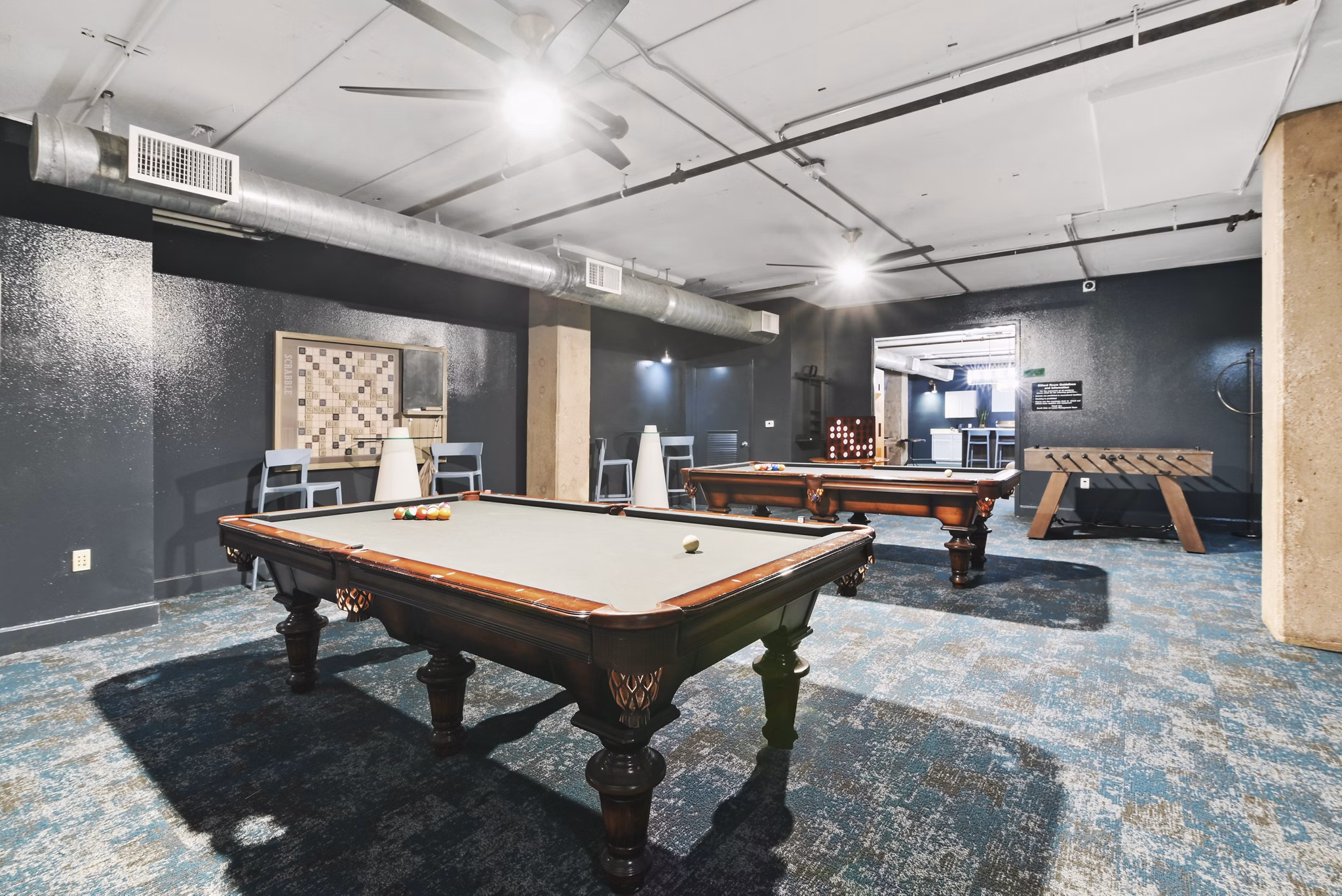 game room at DASH Downers Grove Apartments