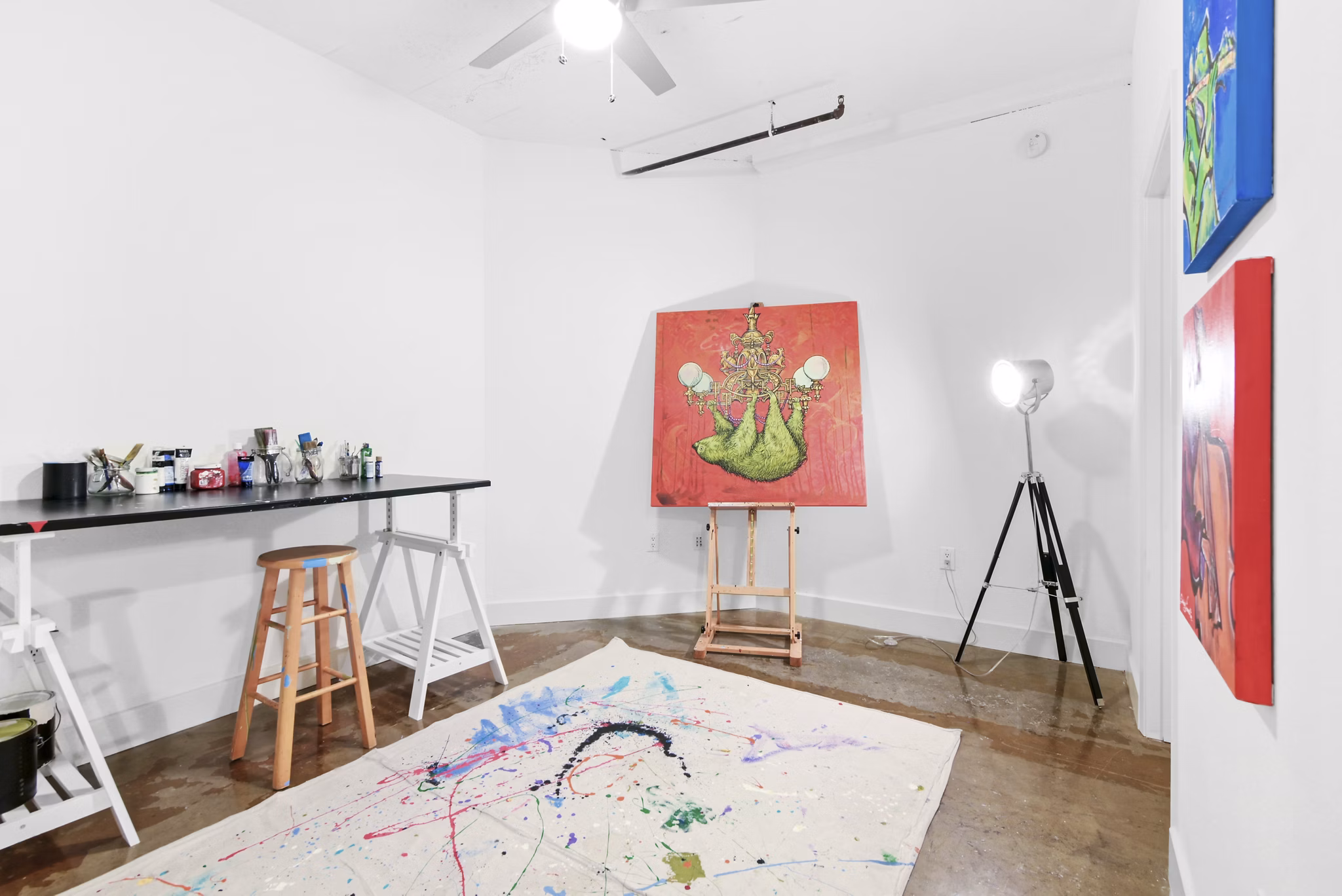 home office at South Side on Lamar Apartments