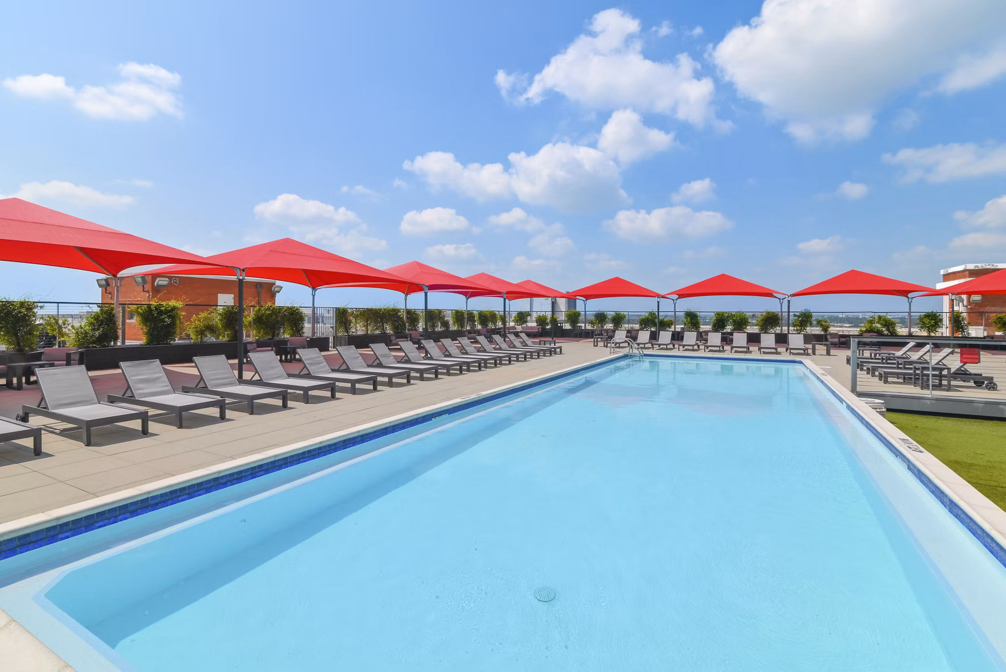 pool at South Side on Lamar Apartments