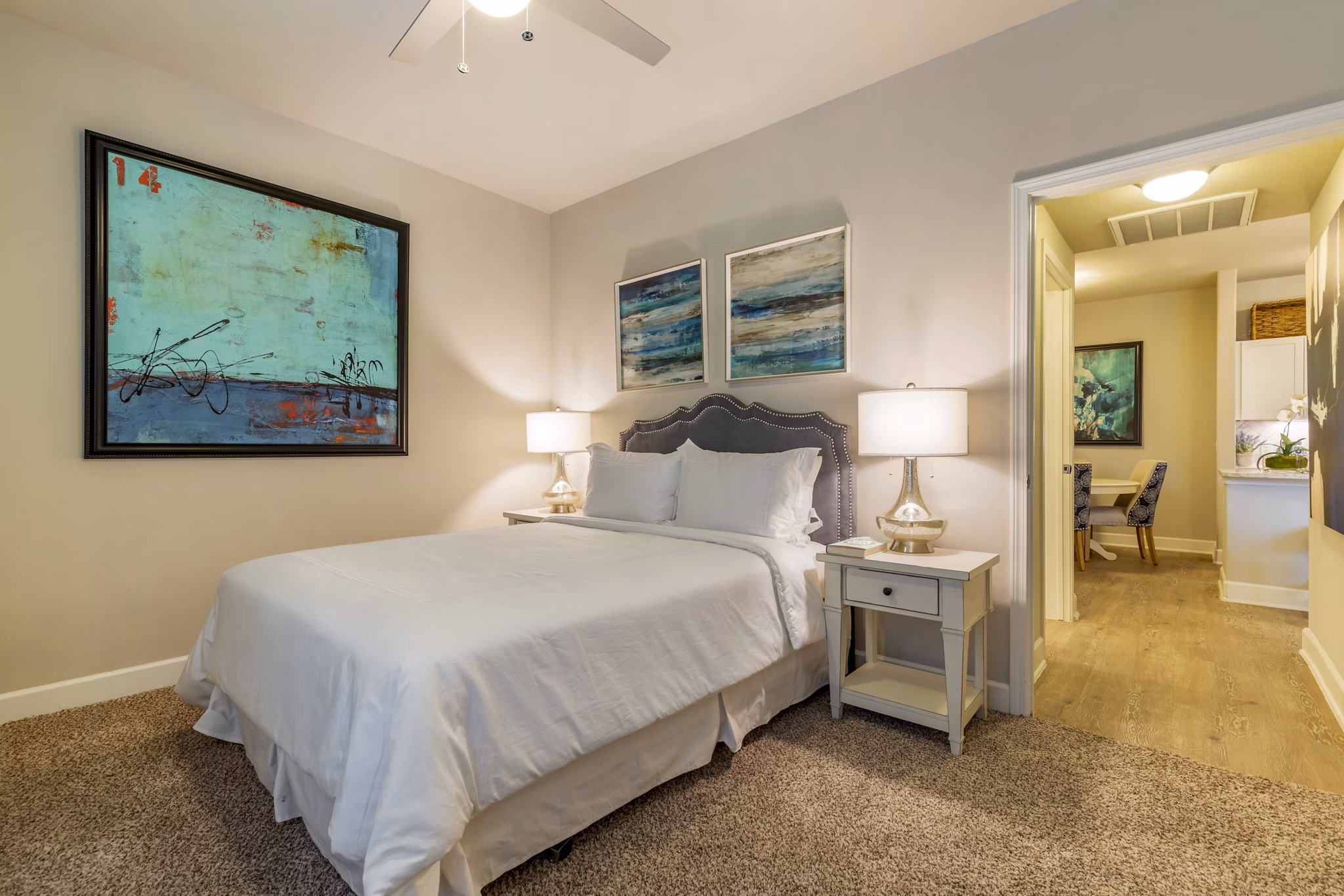 bedroom at Edgewater Apartments