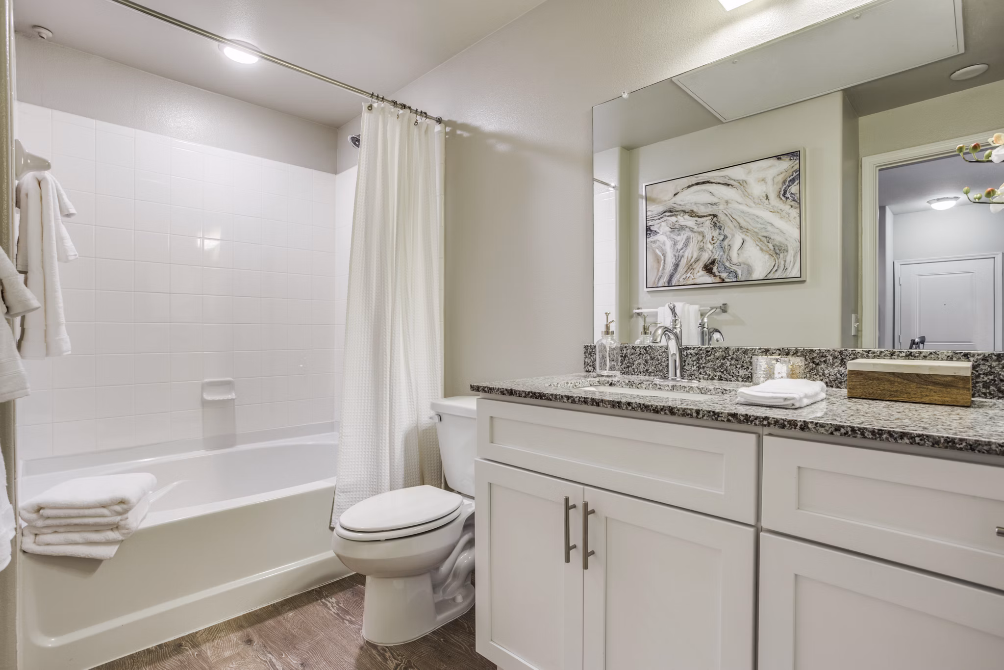 bathroom at Edgewater Apartments