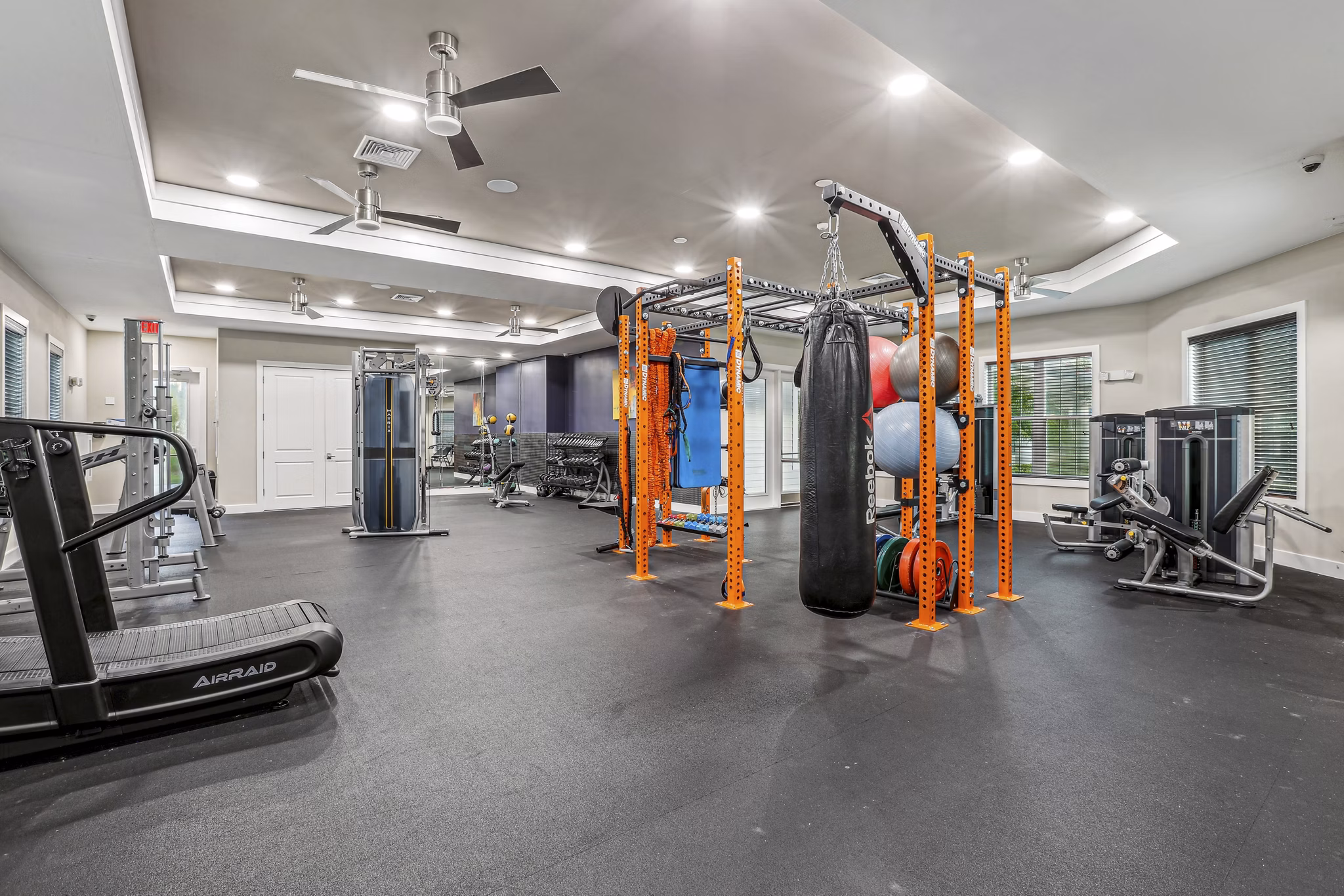 fitness center at Solero at Plantation Apartments