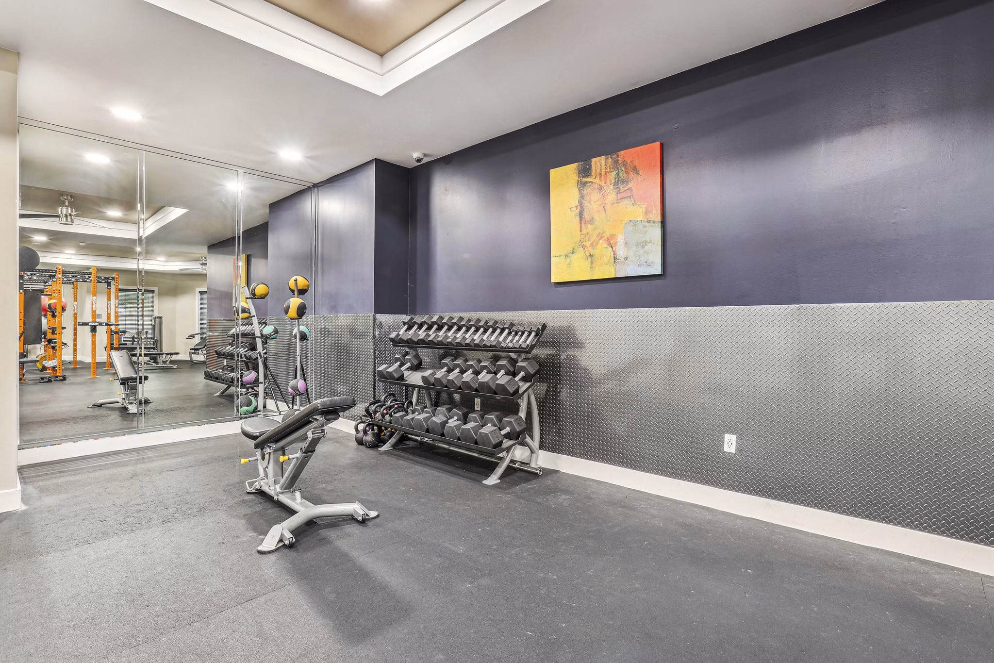 fitness center at Solero at Plantation Apartments