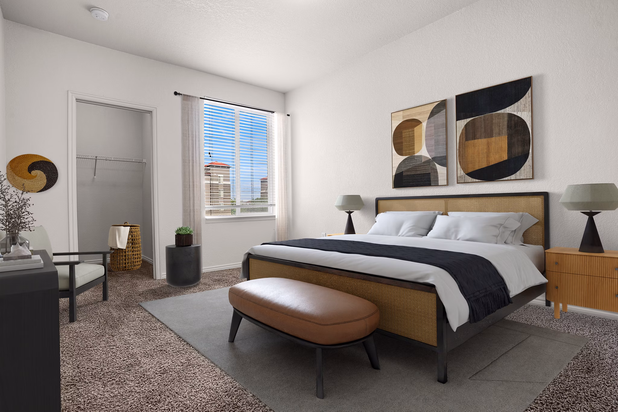 bedroom Brickgate at Fireclay Apartments