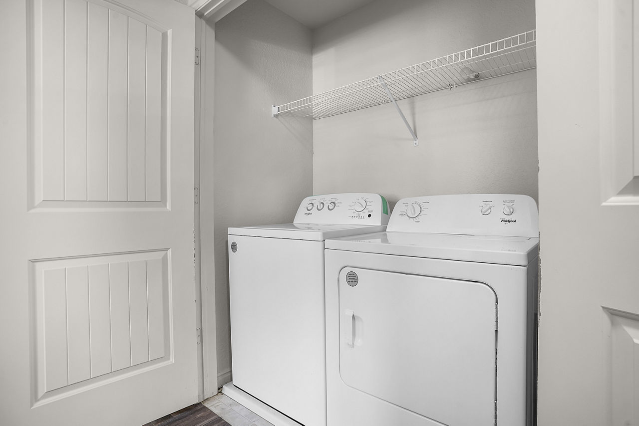 Laundry room at Brickgate At Fireclay