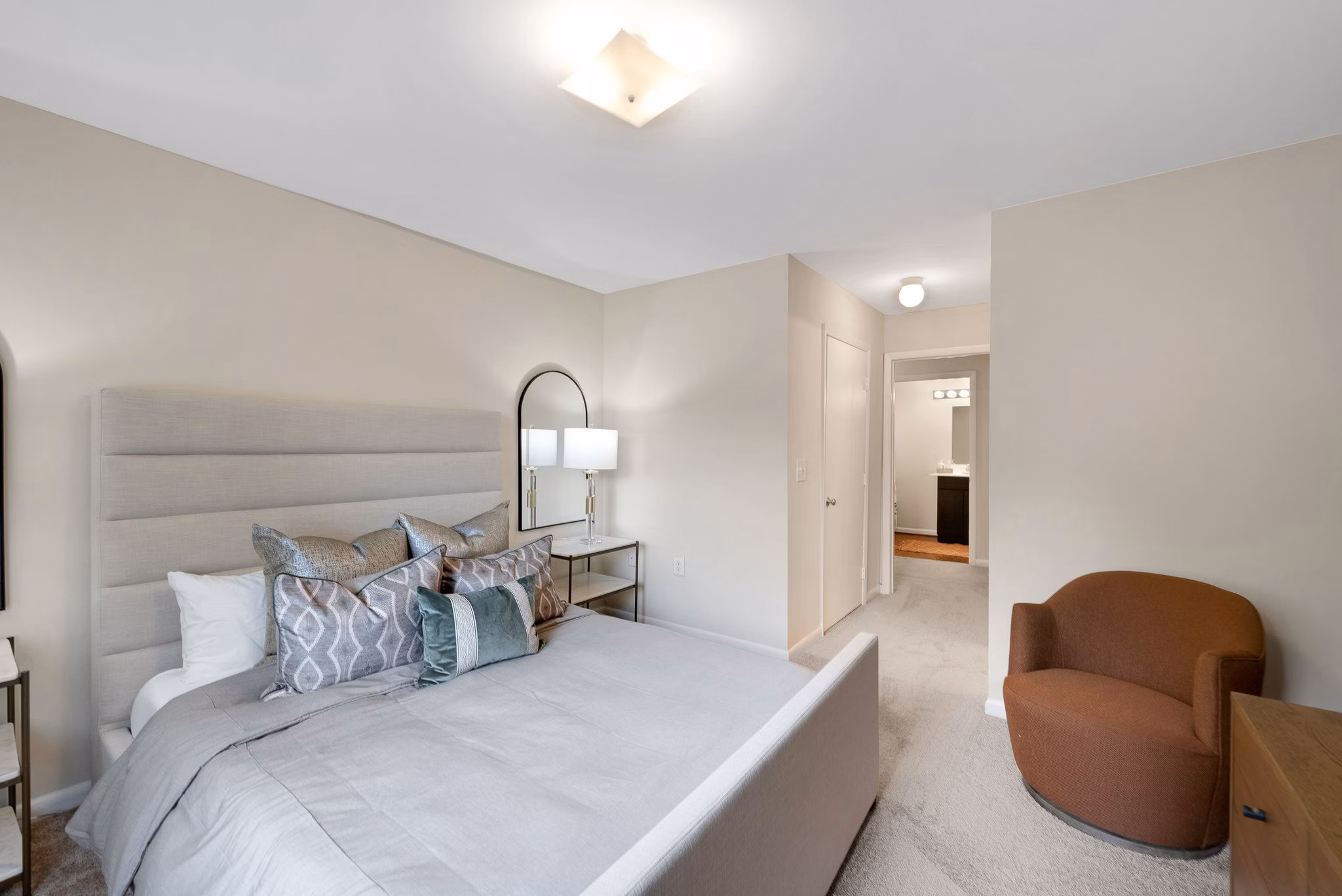 Bedroom at Woodbridge Station Apartments