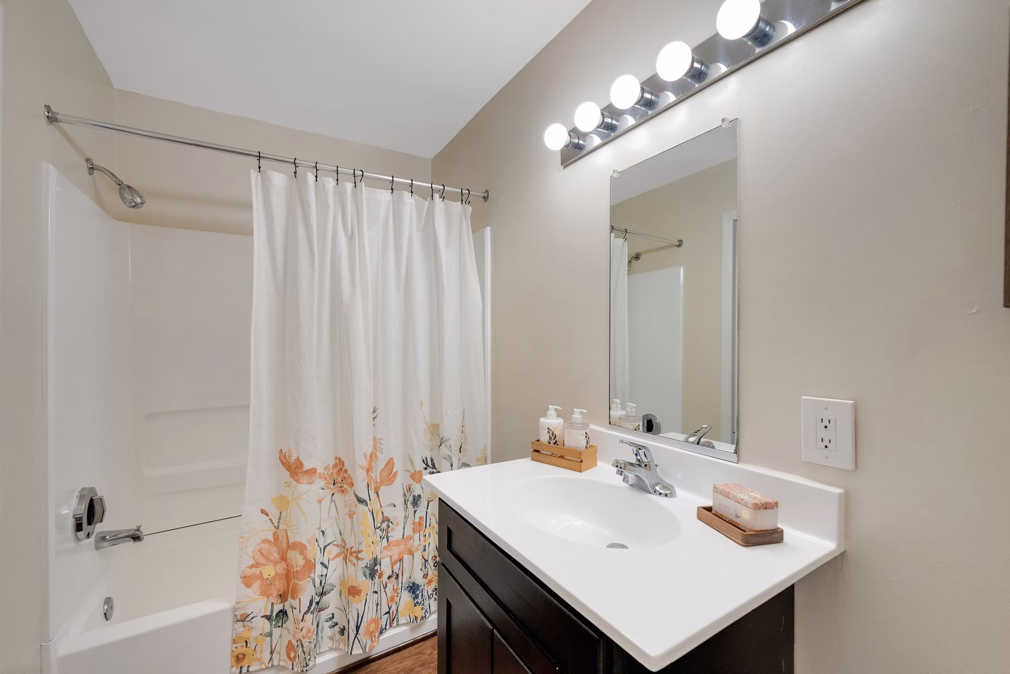 Bathroom at Woodbridge Station Apartments