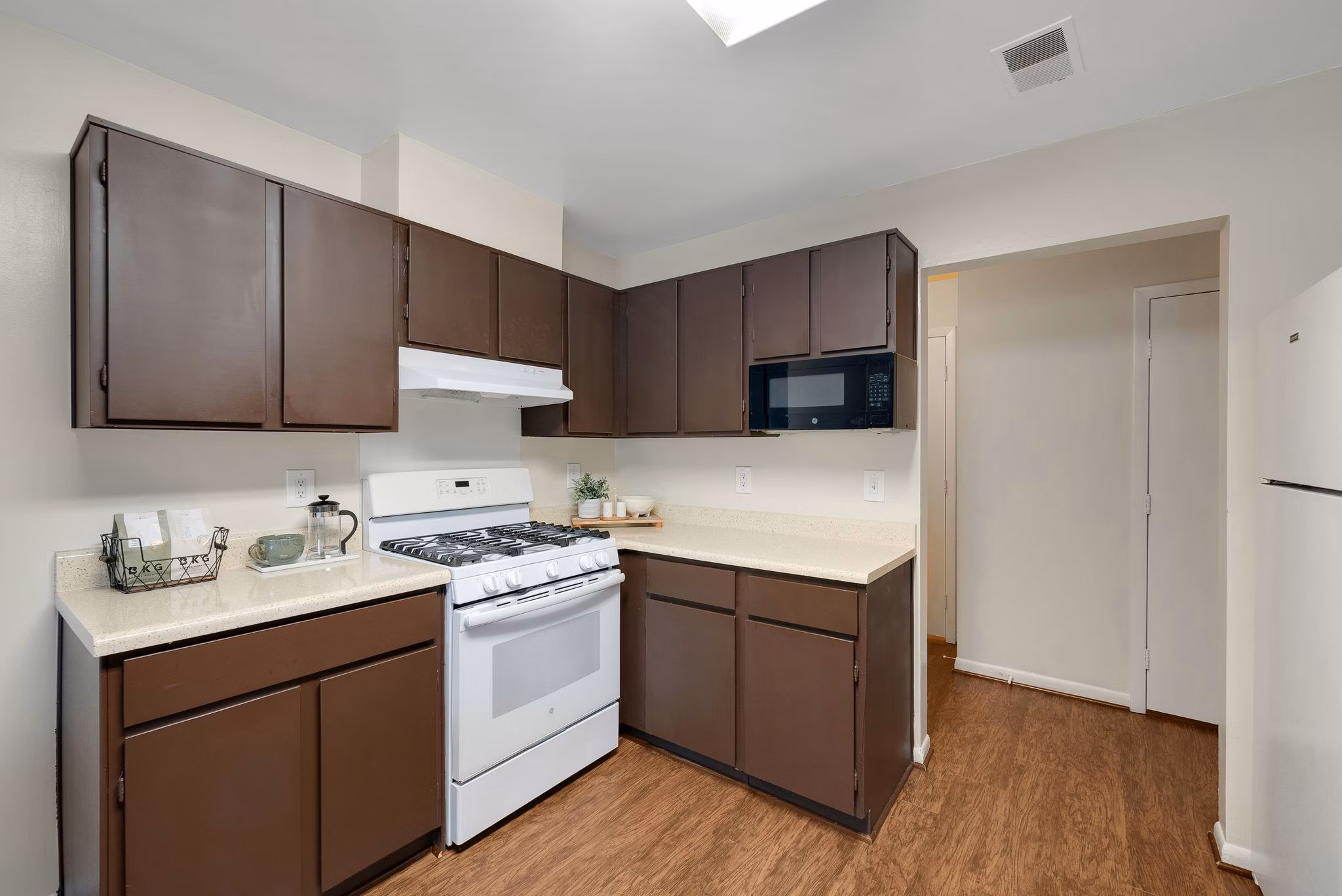 Kitchen at Woodbridge Station Apartments