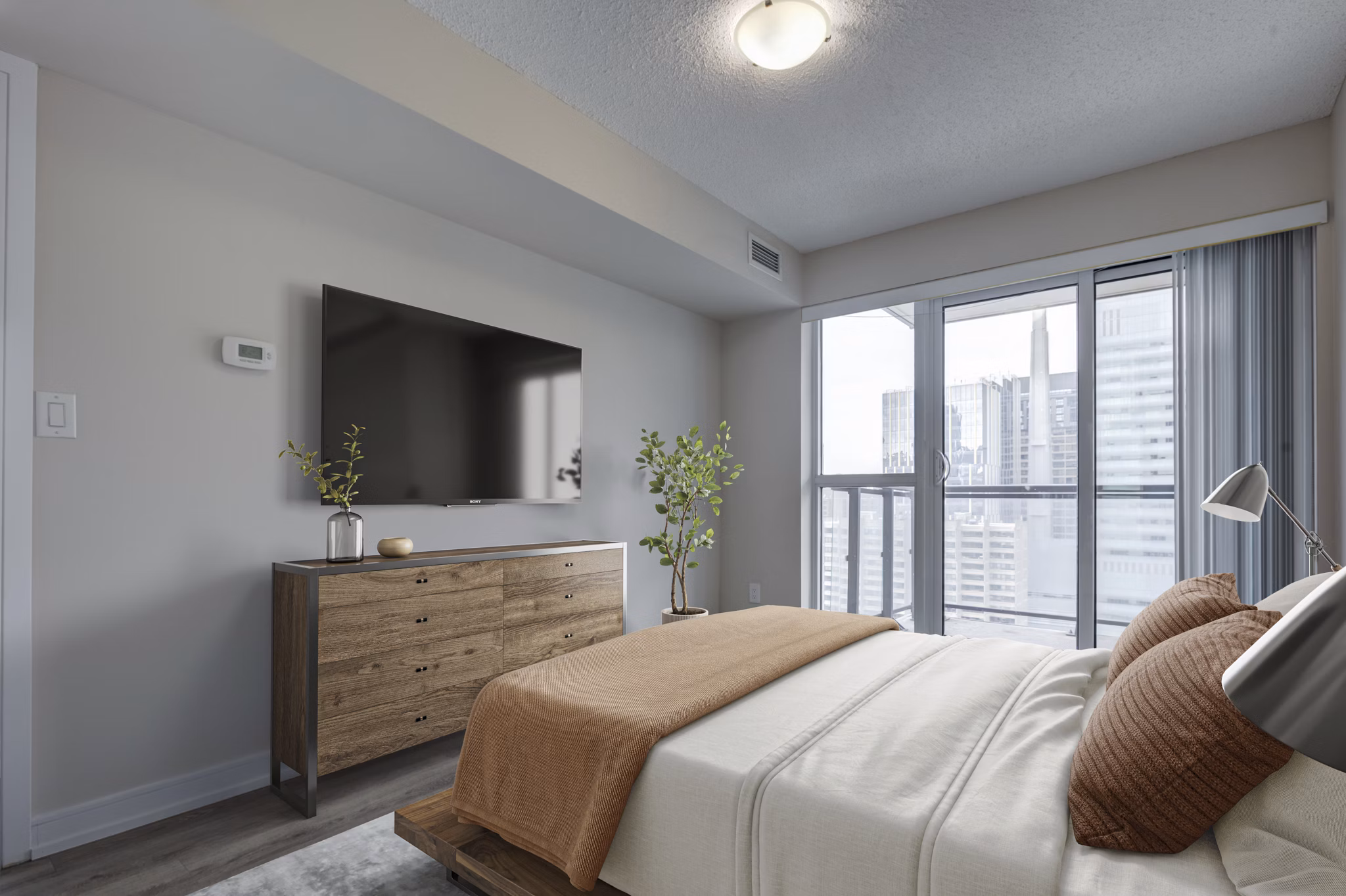 bedroom at Motion Apartments 