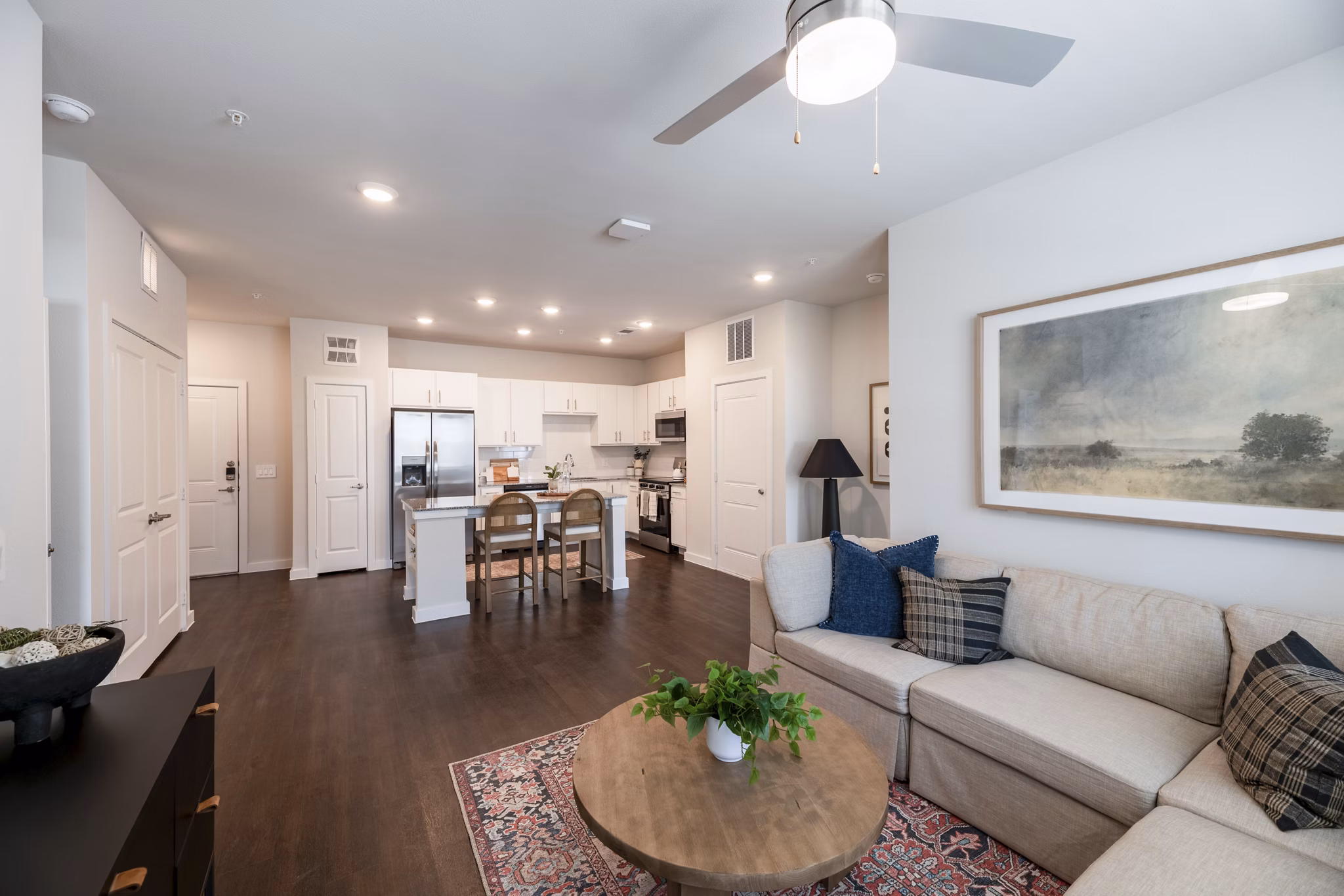 living room at Ascend at 720 Apartments
