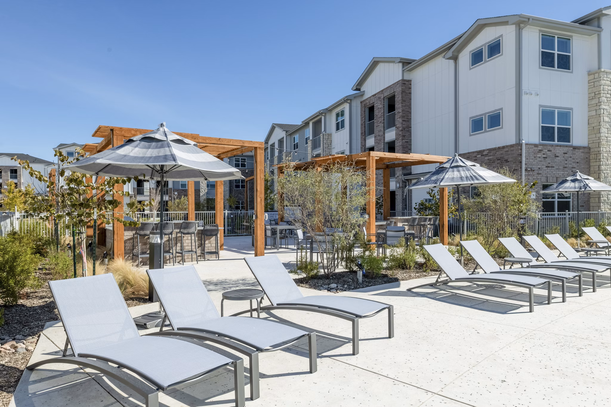 grill area at Ascend at 720 Apartments