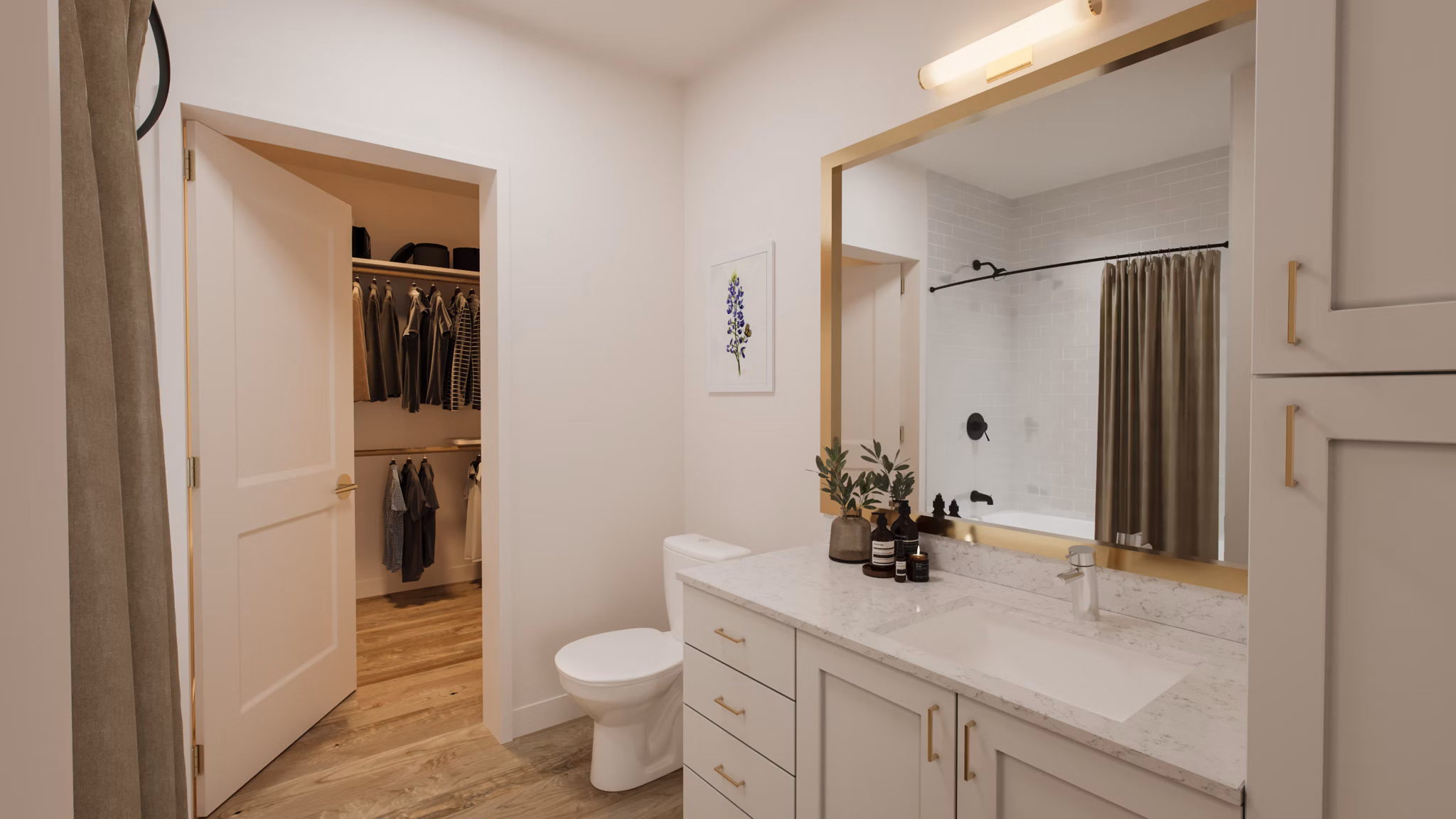 Bathroom at Big Valley Apartments