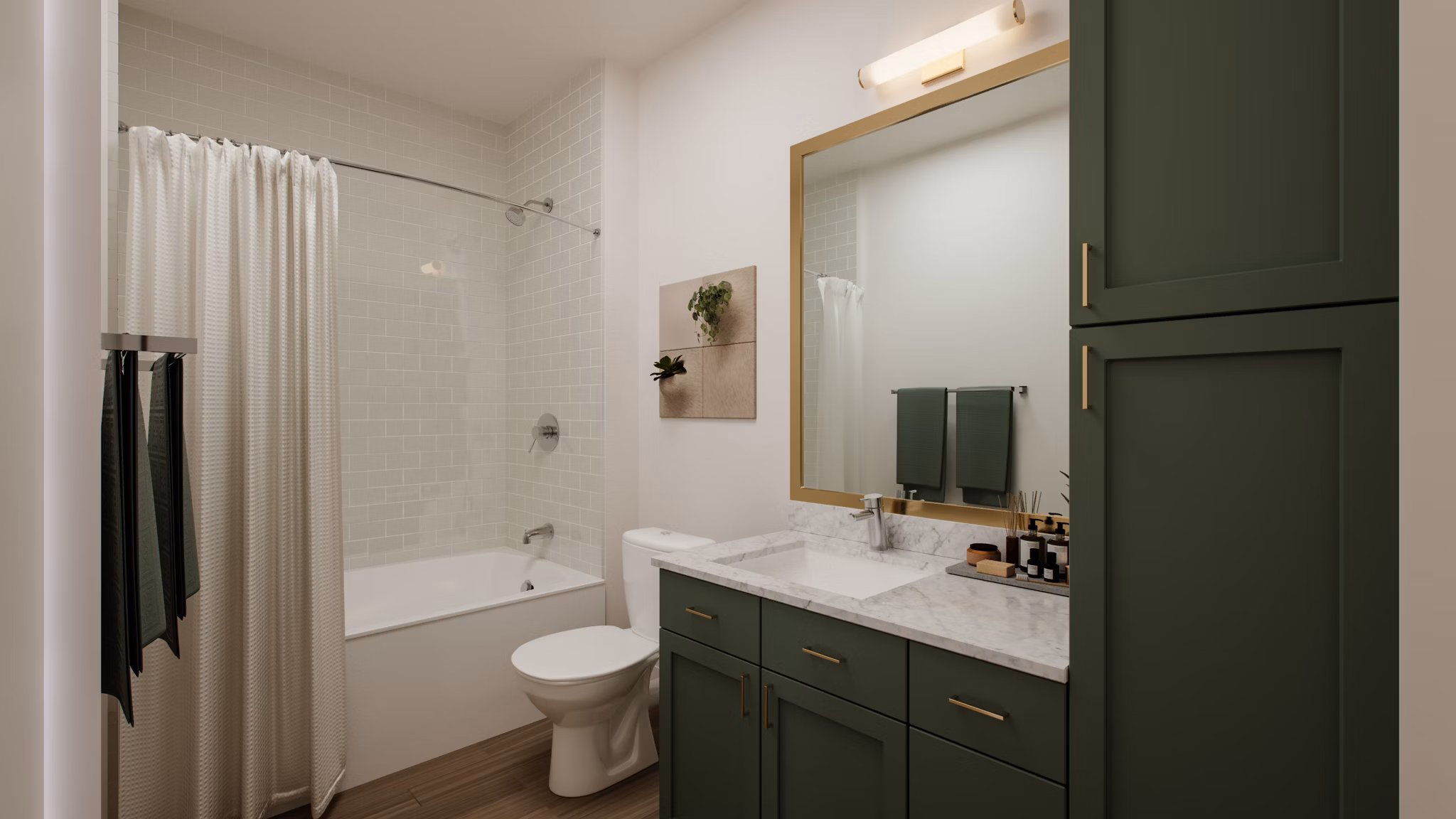 Bathroom at Big Valley Apartments