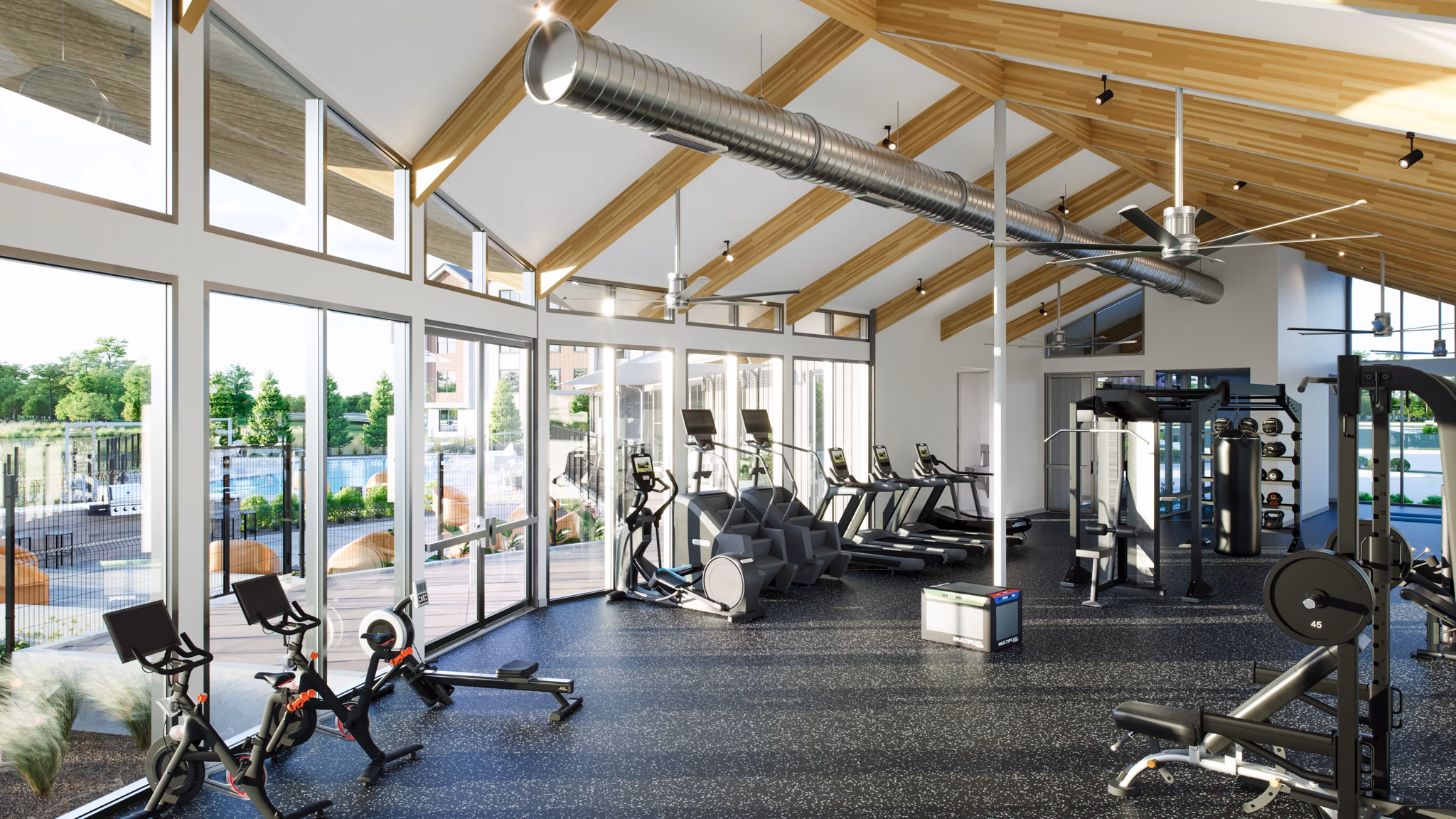 Fitness Center at Big Valley Apartments