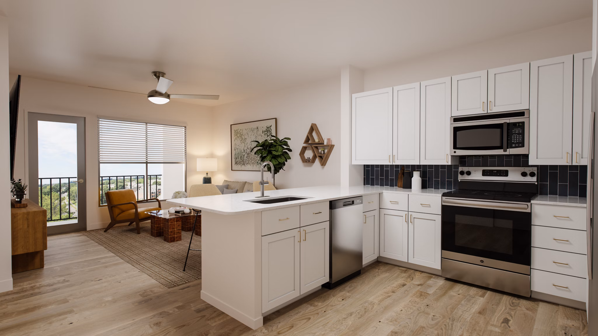 Kitchen at Big Valley Apartments