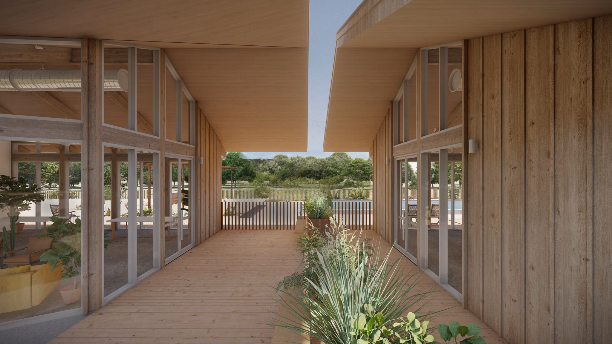 Patio at Big Valley Apartments