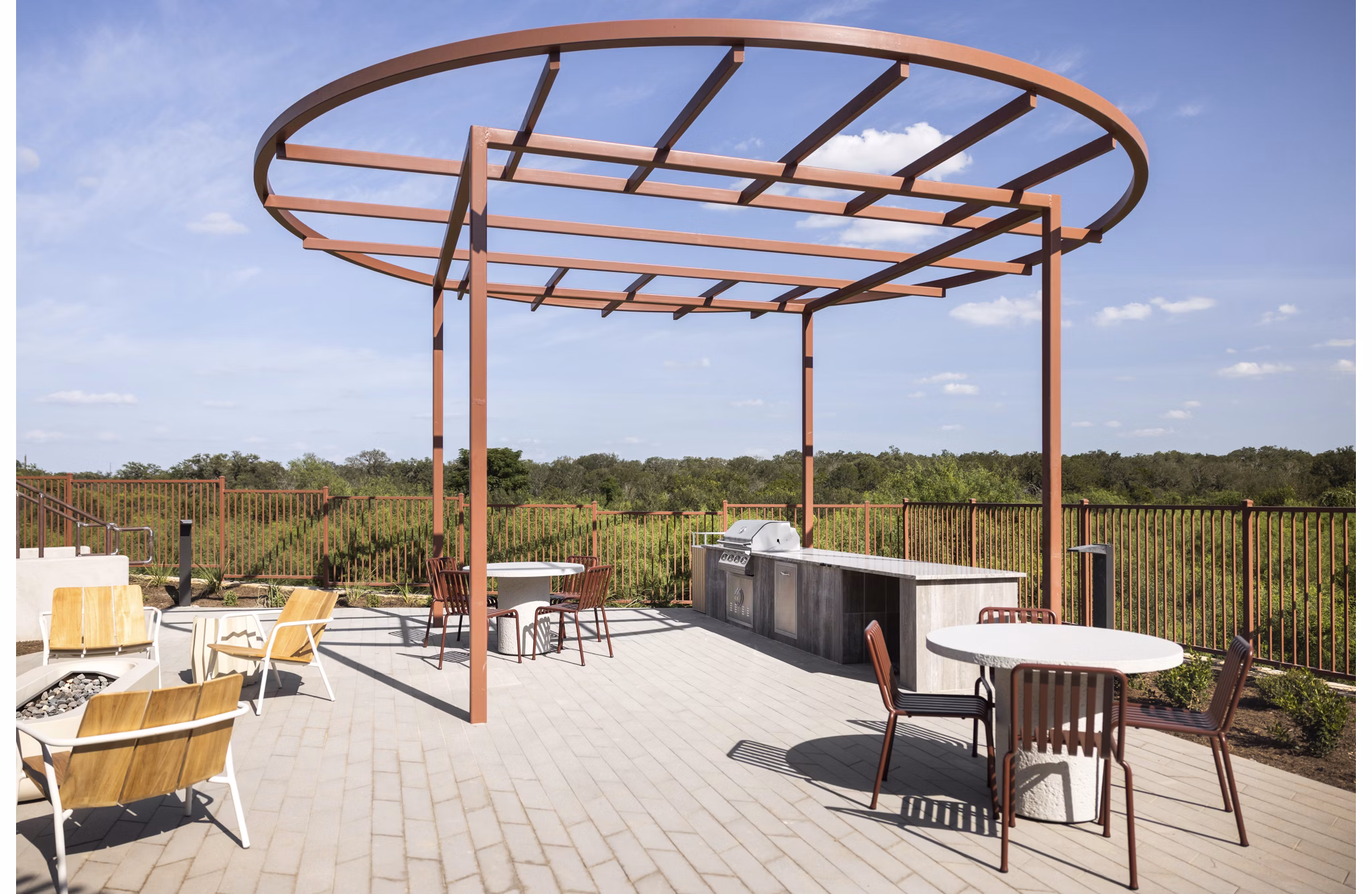 Grill Area at Big Valley Apartments