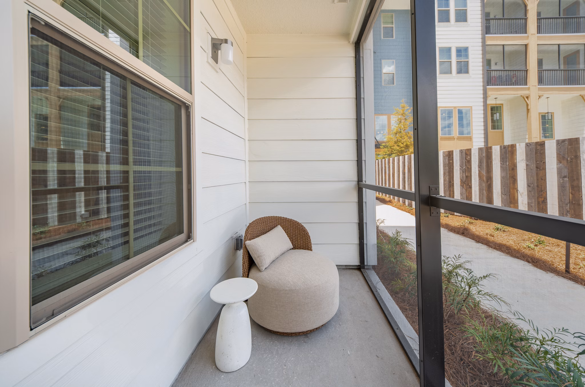 balcony at Lago Apartments