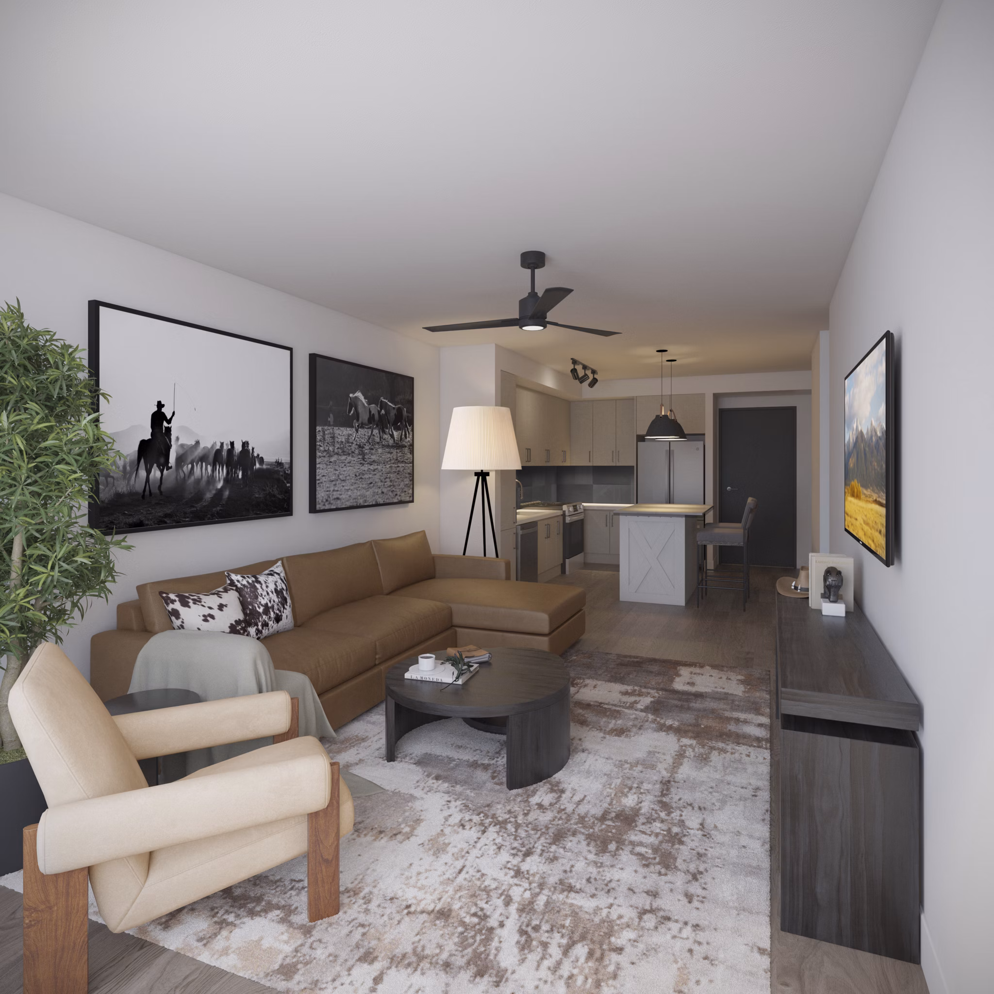 rendering at Saddlebridge at Downtown Davie Apartments