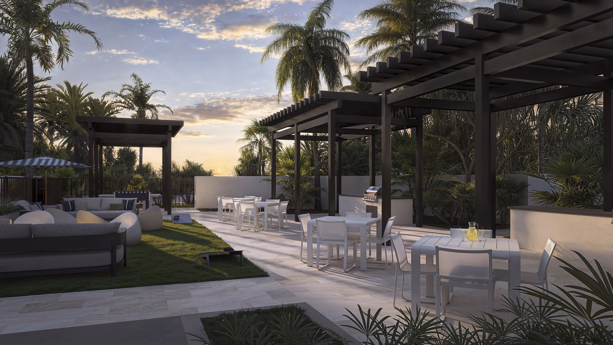 grill area at Upland Park Apartments 