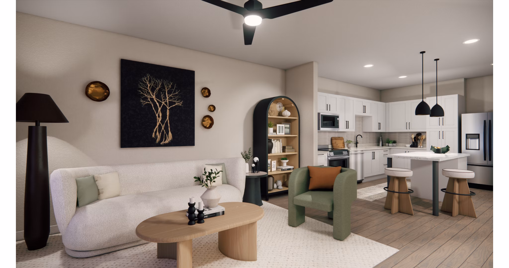 living room at Clear Lake Vista Apartments 