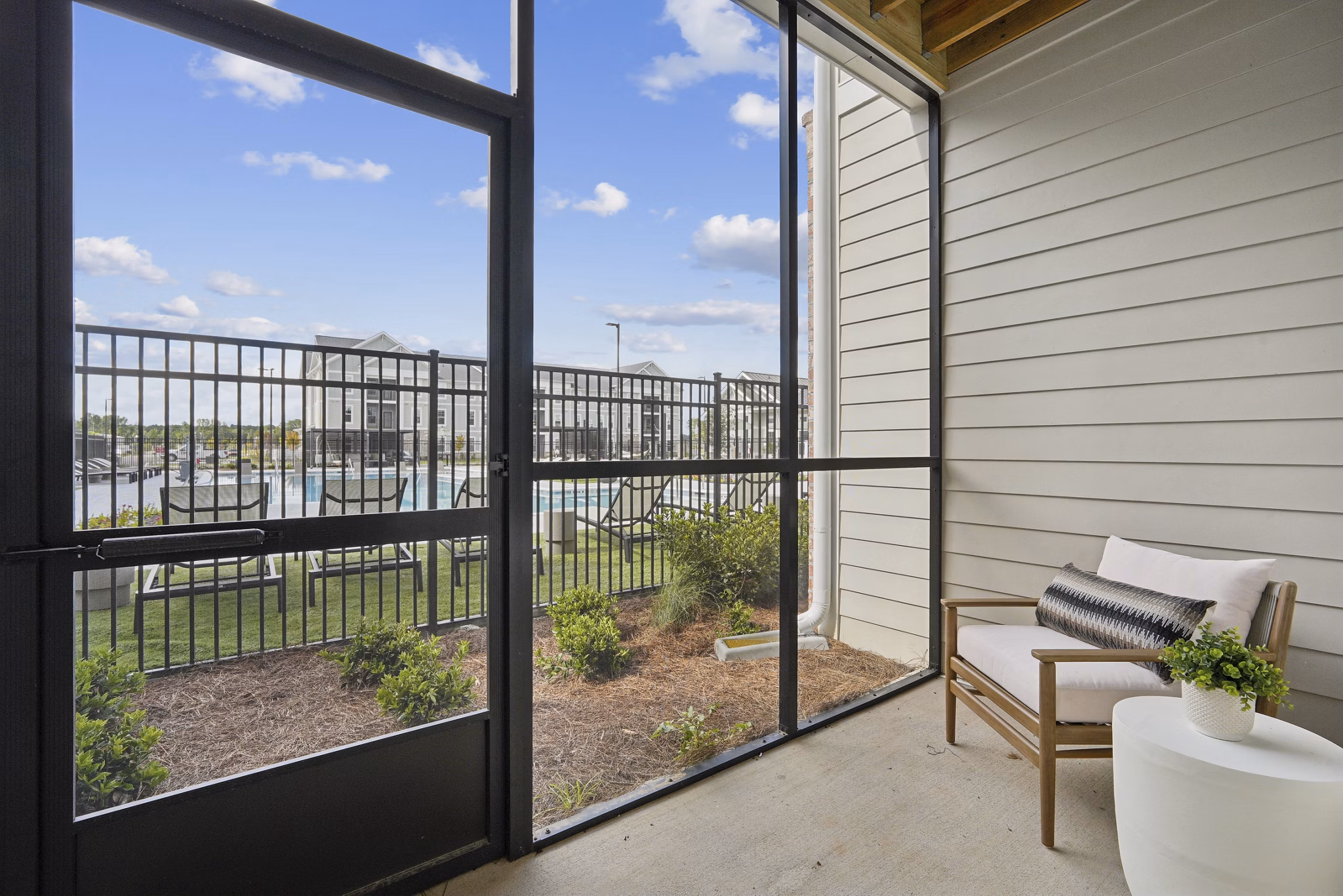 Patio at Clear Lake Vista Apartments