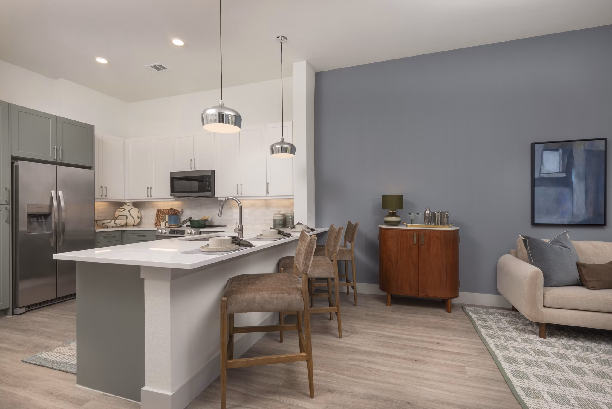 Kitchen at The Wentworth at Lexington Ranch Apartments