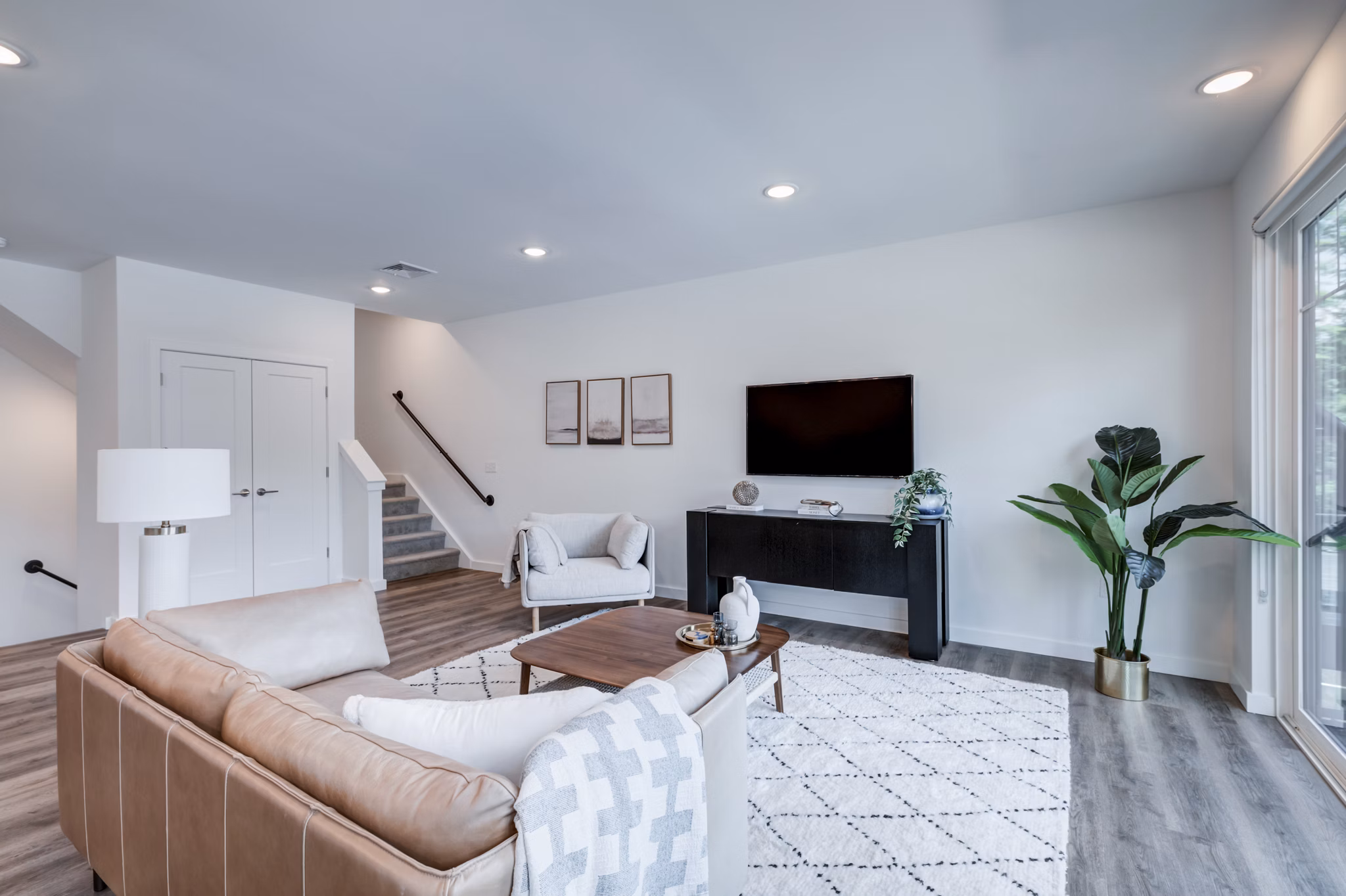 living room at Brookside Wilton Apartments 