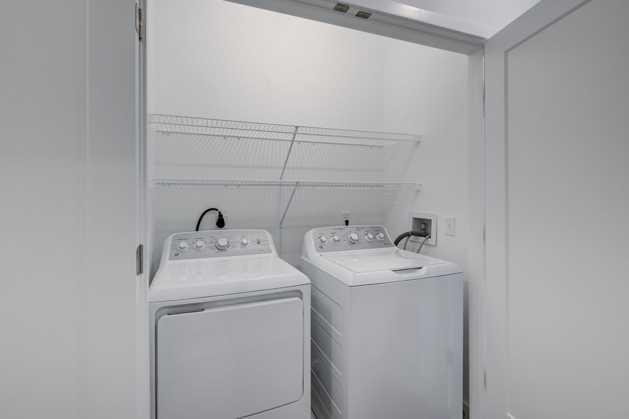 Laundry room at Brookside Wilton