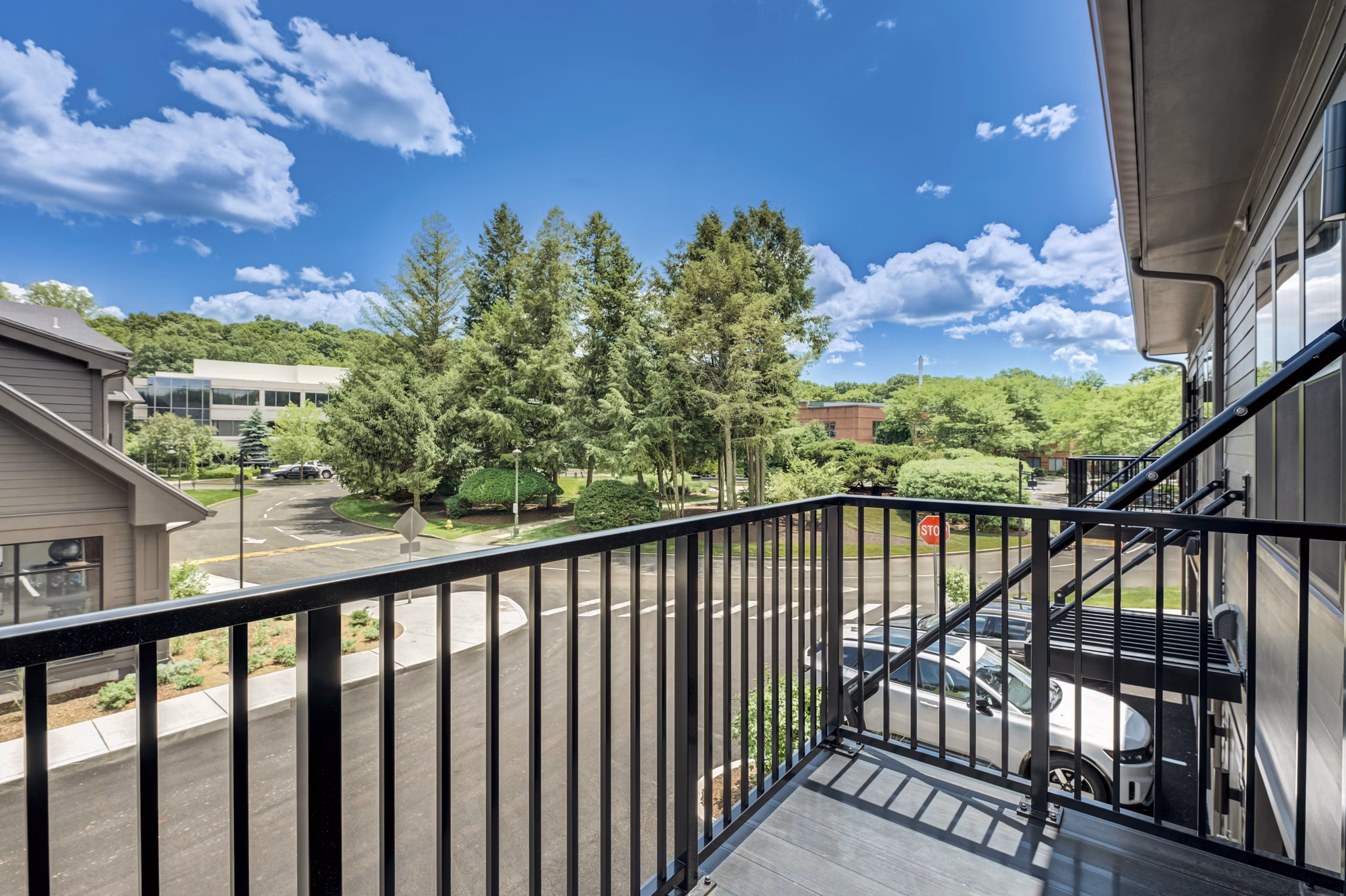 patio at Brookside Wilton Apartments 