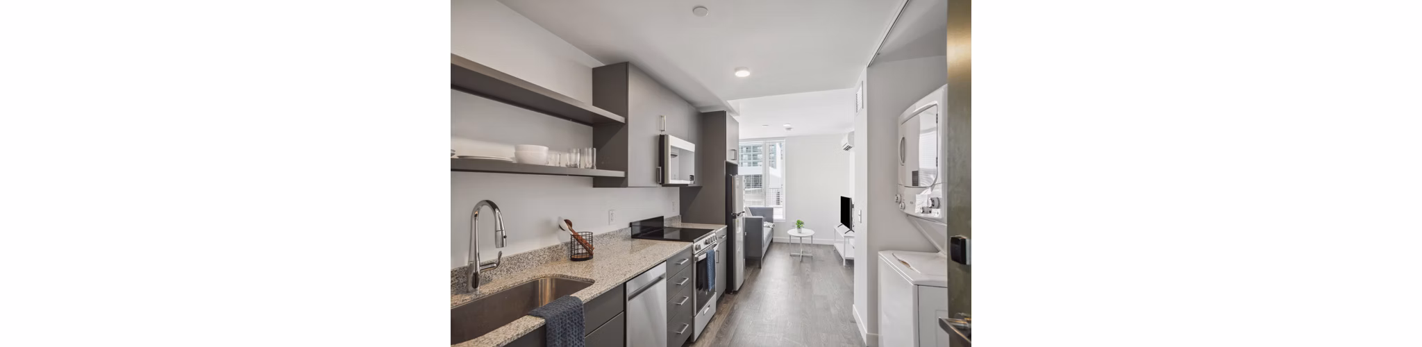 kitchen at Broadview at Vanderbilt Apartments