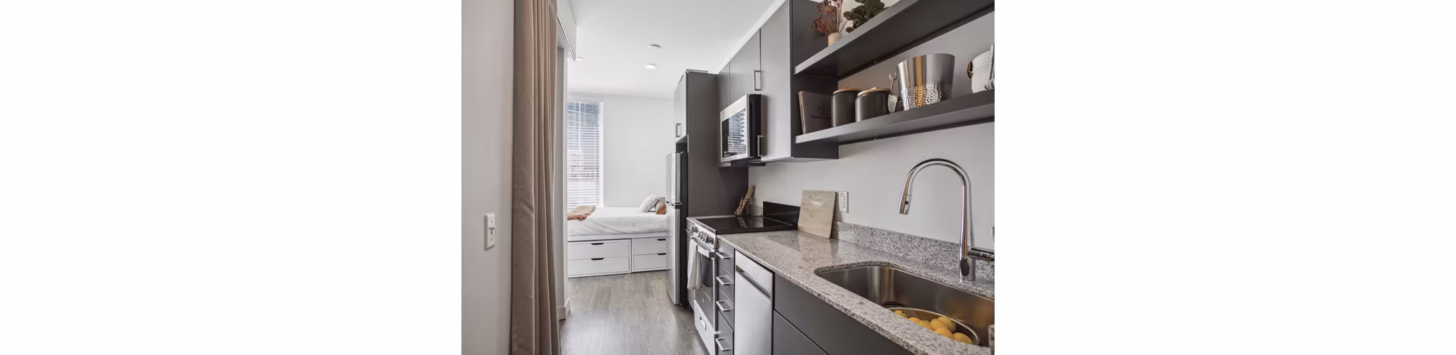 kitchen at Broadview at Vanderbilt Apartments