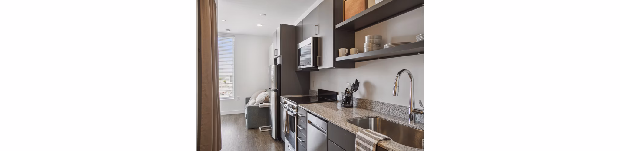 kitchen at Broadview at Vanderbilt Apartments